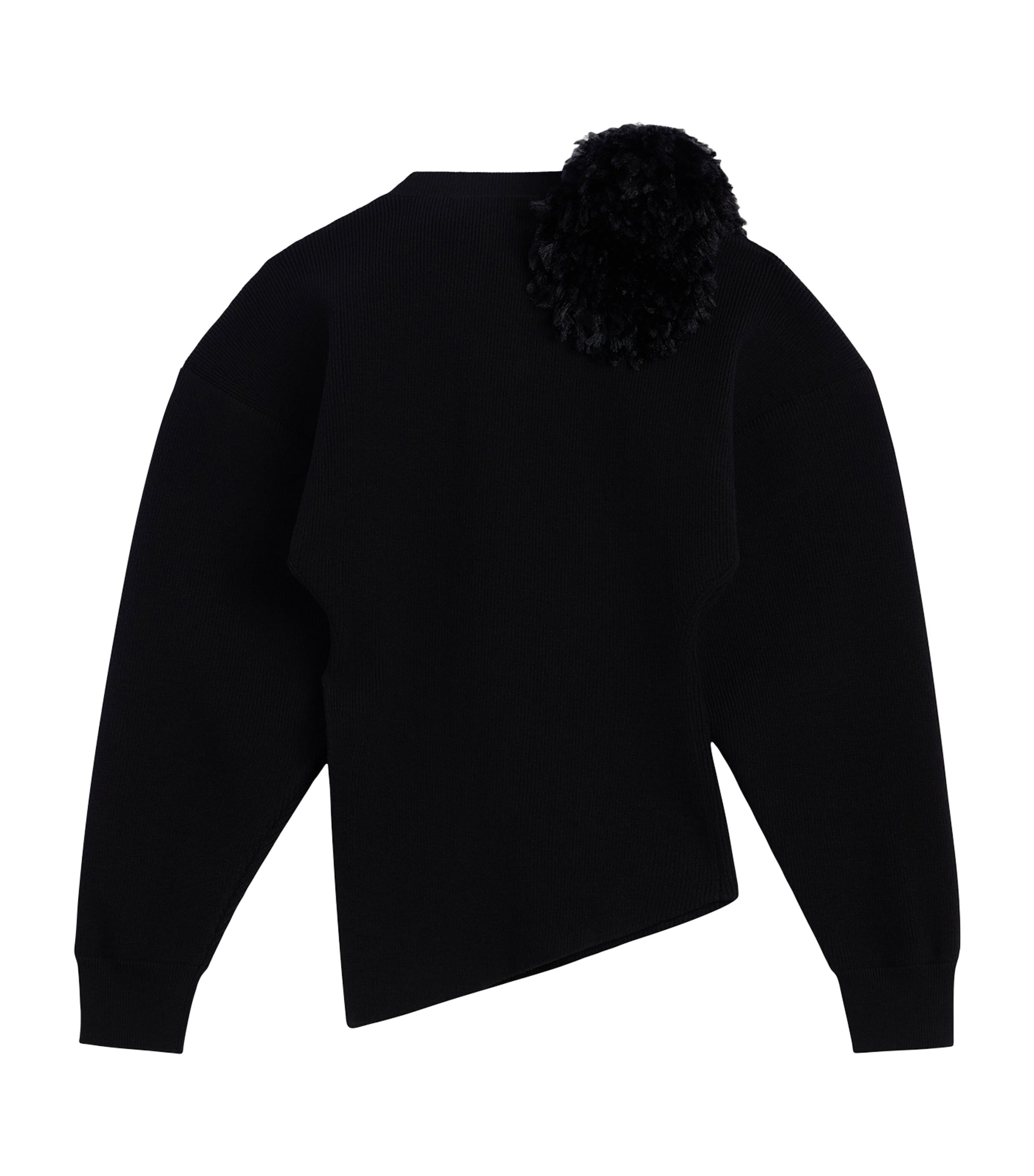 Givenchy Womens Wool Asymmetric Sweater Image 4