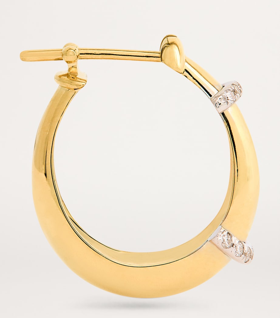 Yellow Gold and Diamond Lot N*91 Bouy Earrings YELLOW GOLD Image 4