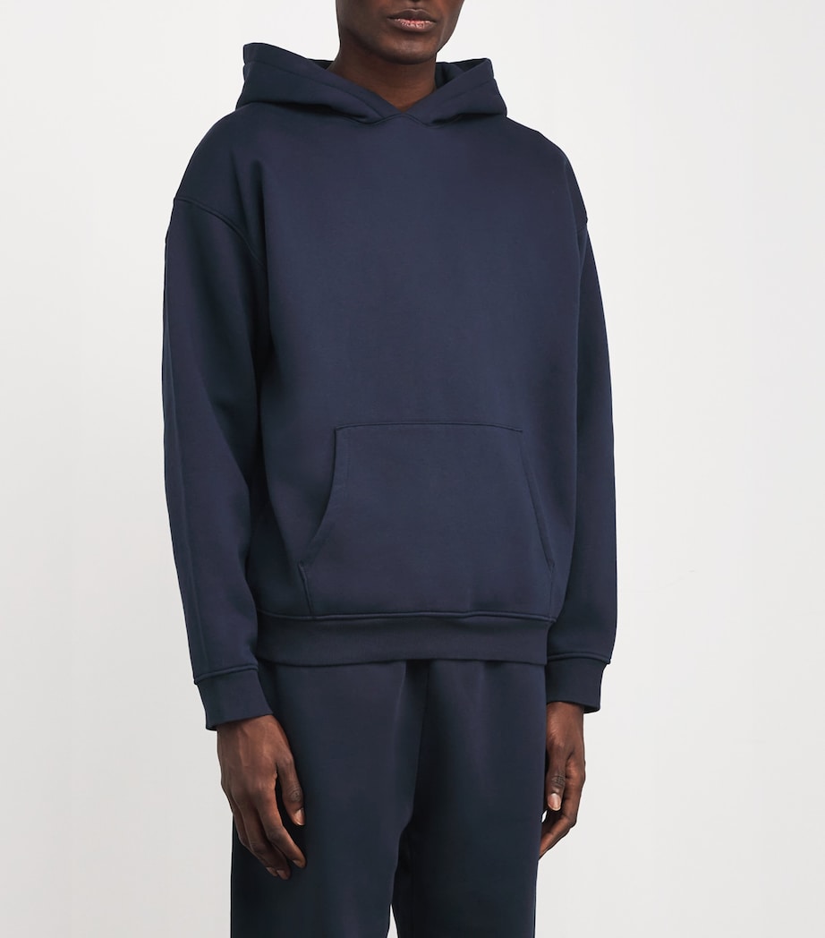 Fleece Lounge Relaxed Hoodie NAVY Image 3