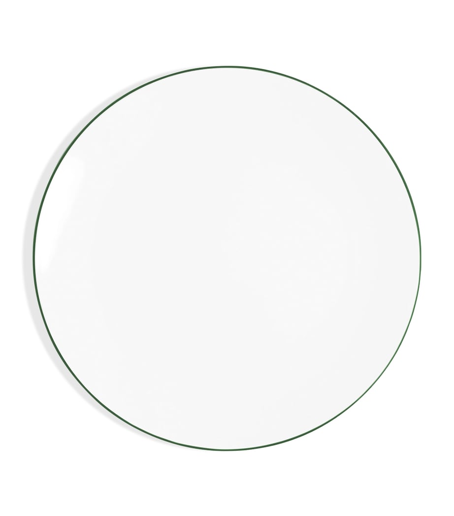 Bone China Line Side Plate (24cm) FOREST GREEN Image 1