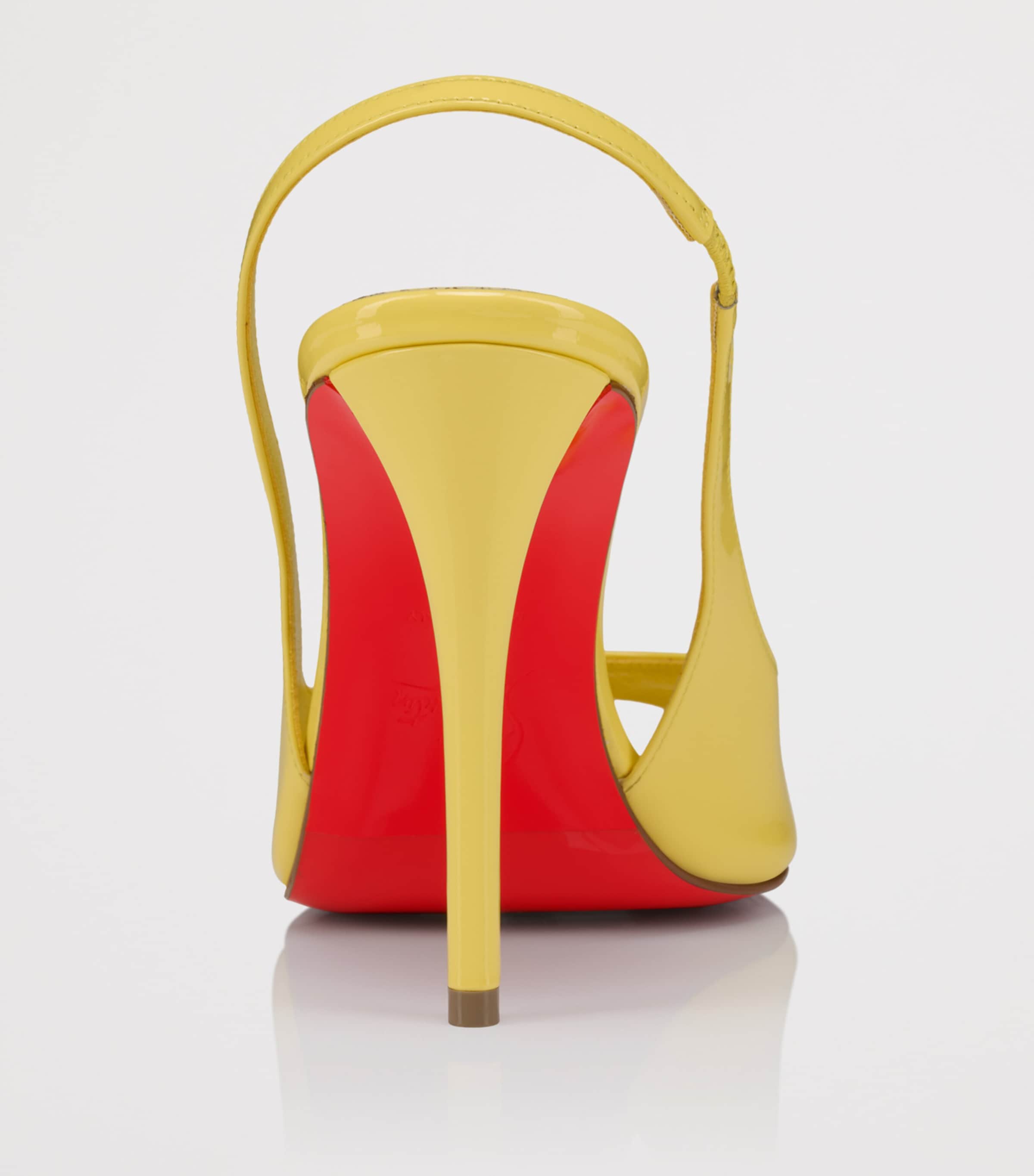 Christian Louboutin Sofia Z Patent Leather Slingback Sandals 100 Image 4