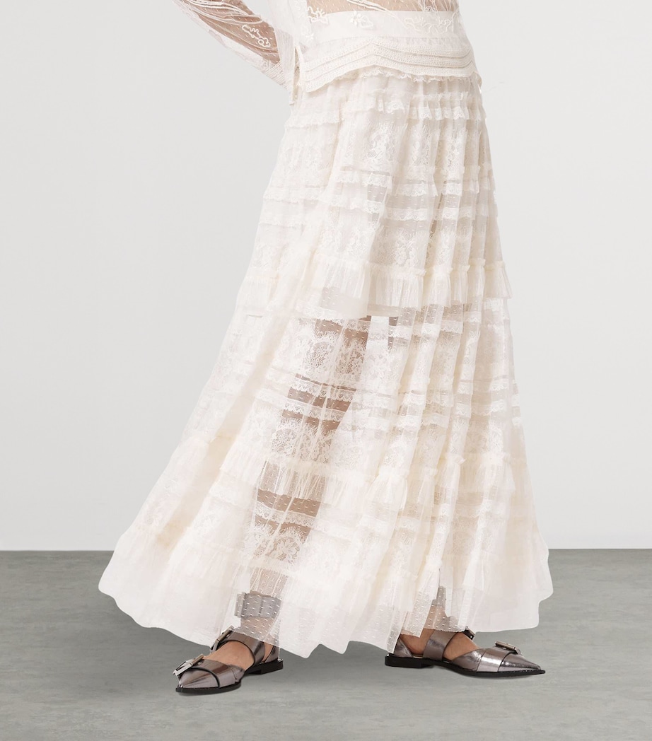 Tulle Arlea Maxi Skirt ANTIQUE WHITE Image 4