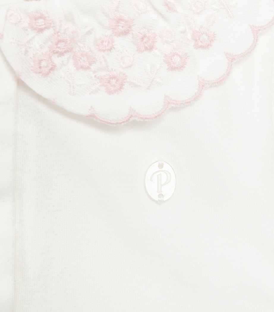 Patachou Embroidered-Collar Bodysuit (0-24 Months) Ecru Image 3