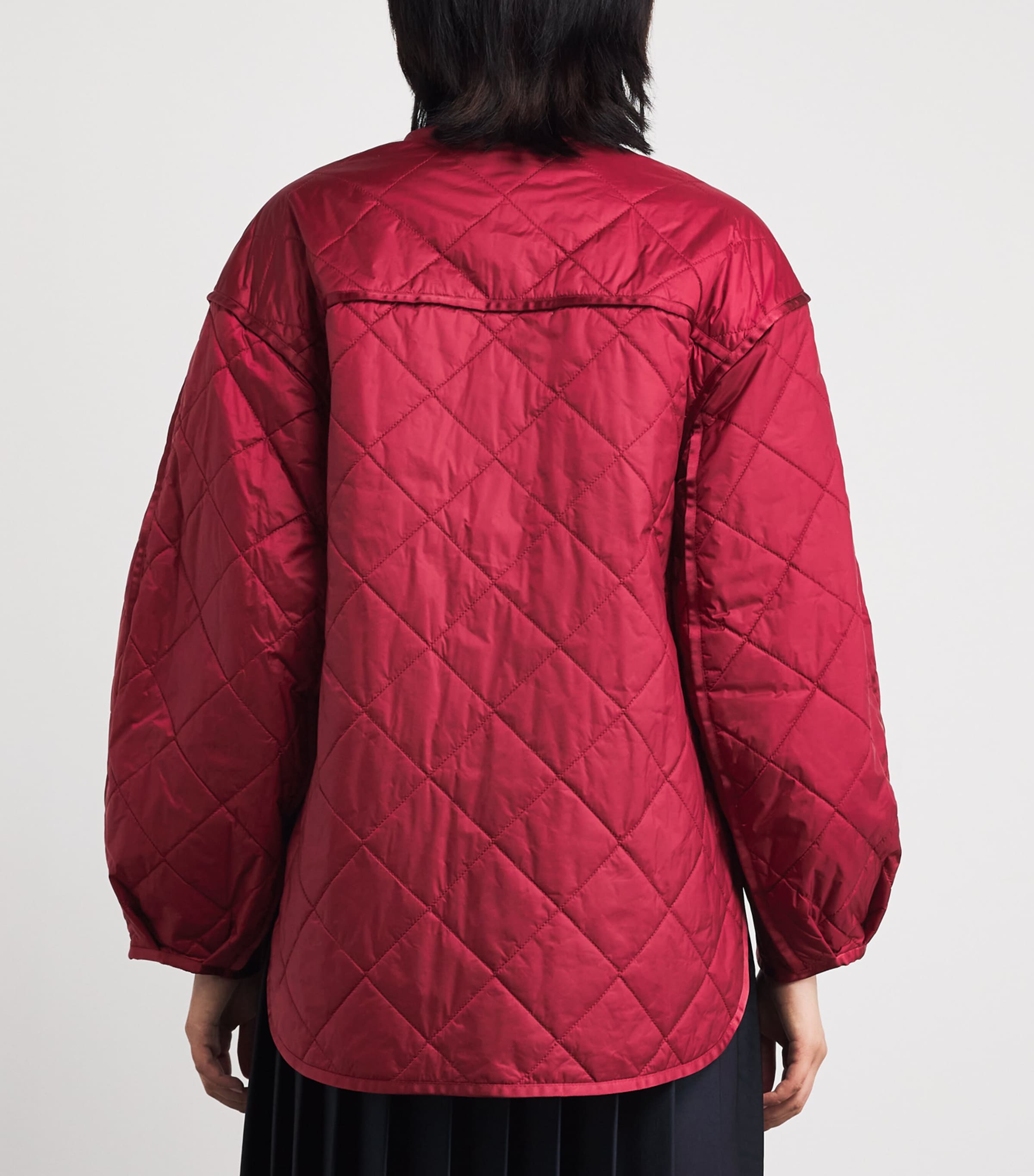 Mmlspiga Quilted Jacket 056 DARK RED Image 4