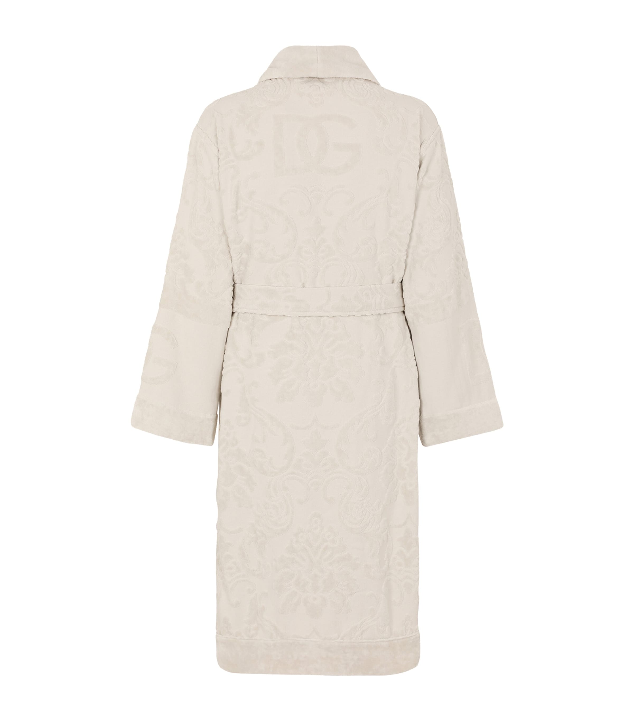 Terry Cotton DG Logo Robe U0054 BEIGE Image 2