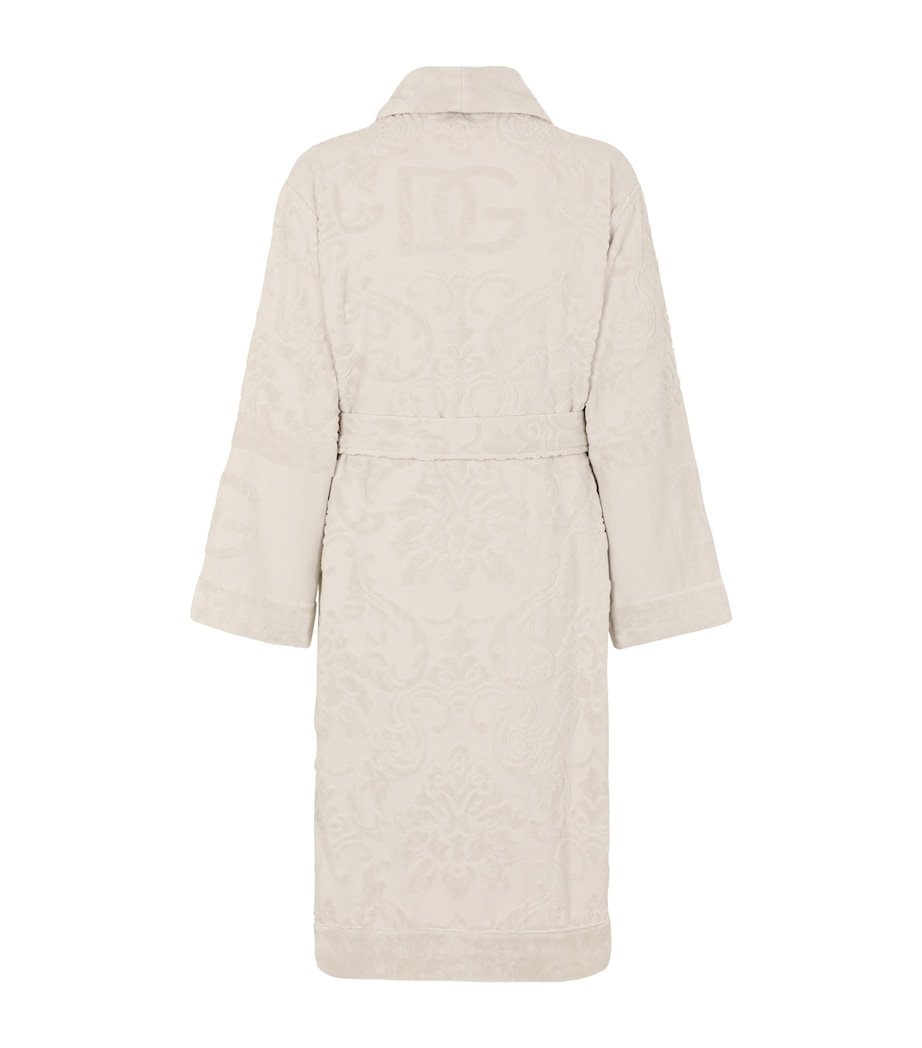 Terry Cotton DG Logo Robe U0054 BEIGE Image 2