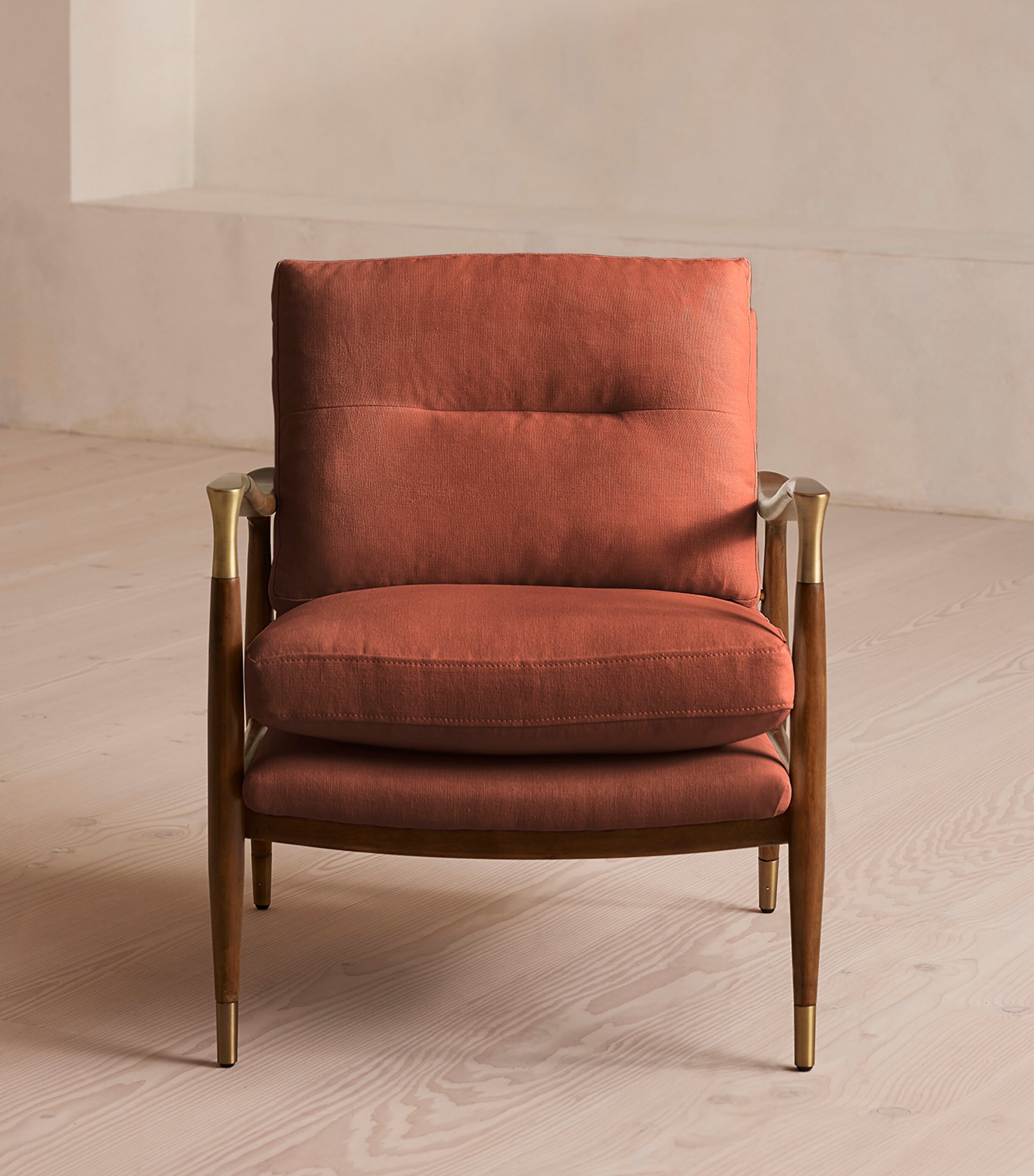 Soho Home Linen Theodore Armchair Natural Image 2