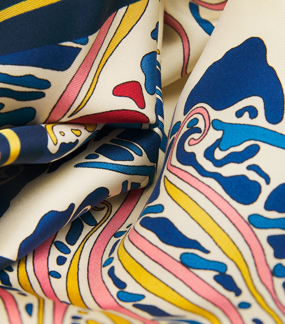 Silk Wide-Leg Palazzo Trousers BU03LEMURIA PLACEE Image 6