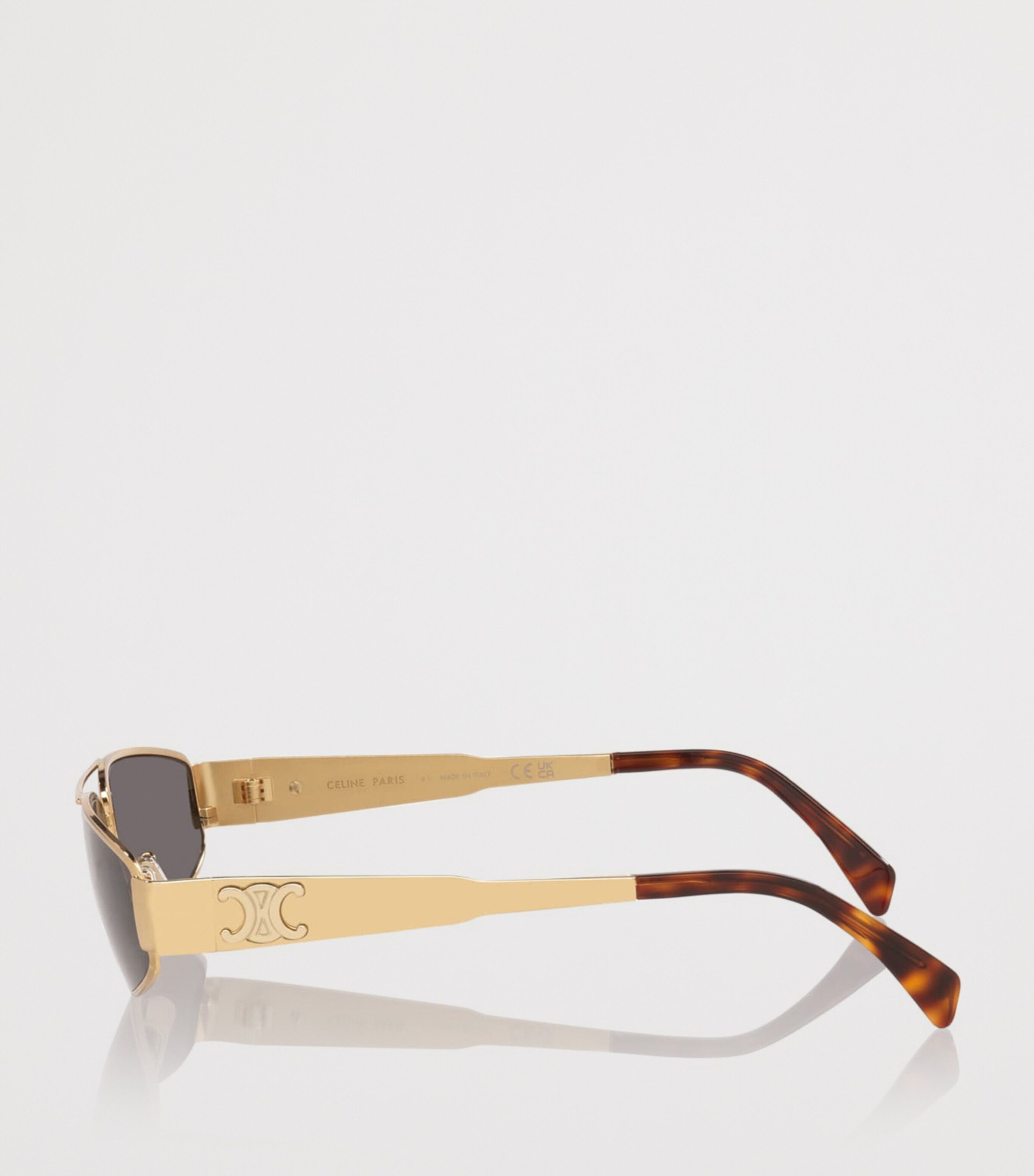 Celine Metal Triomphe Irregular Sunglasses Yellow Image 3