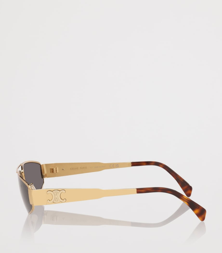 Celine Metal Triomphe Irregular Sunglasses Yellow Image 3