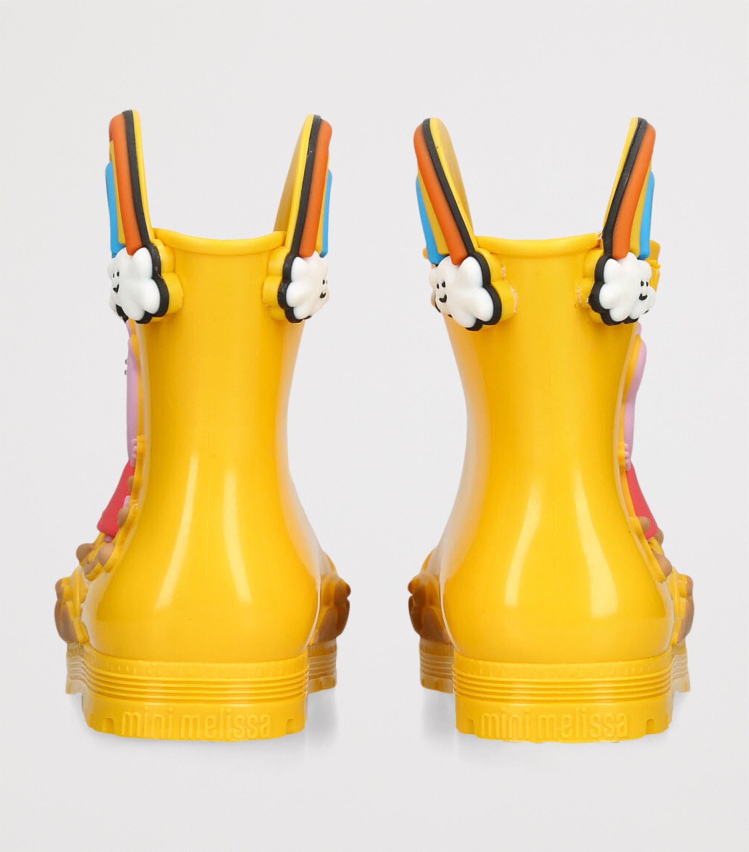Mini Melissa Peppa Pig Wellington Boots Yellow Image 2