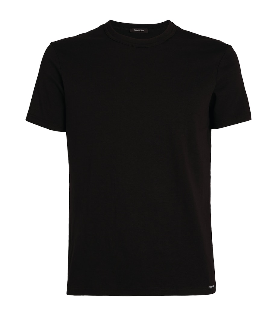 Stretch-Cotton T-Shirt 002 BLACK Image 2