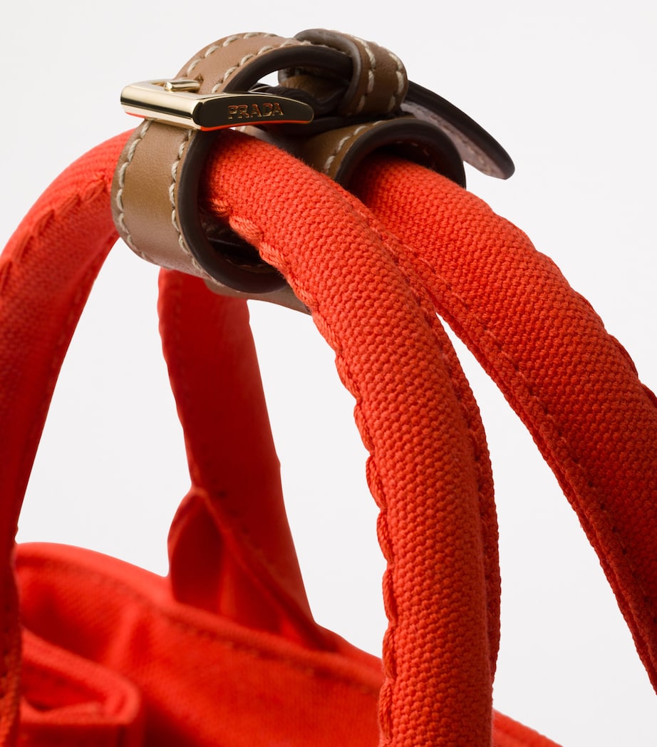 Mini Canvas Logo Top-Handle Bag F04HG Image 5