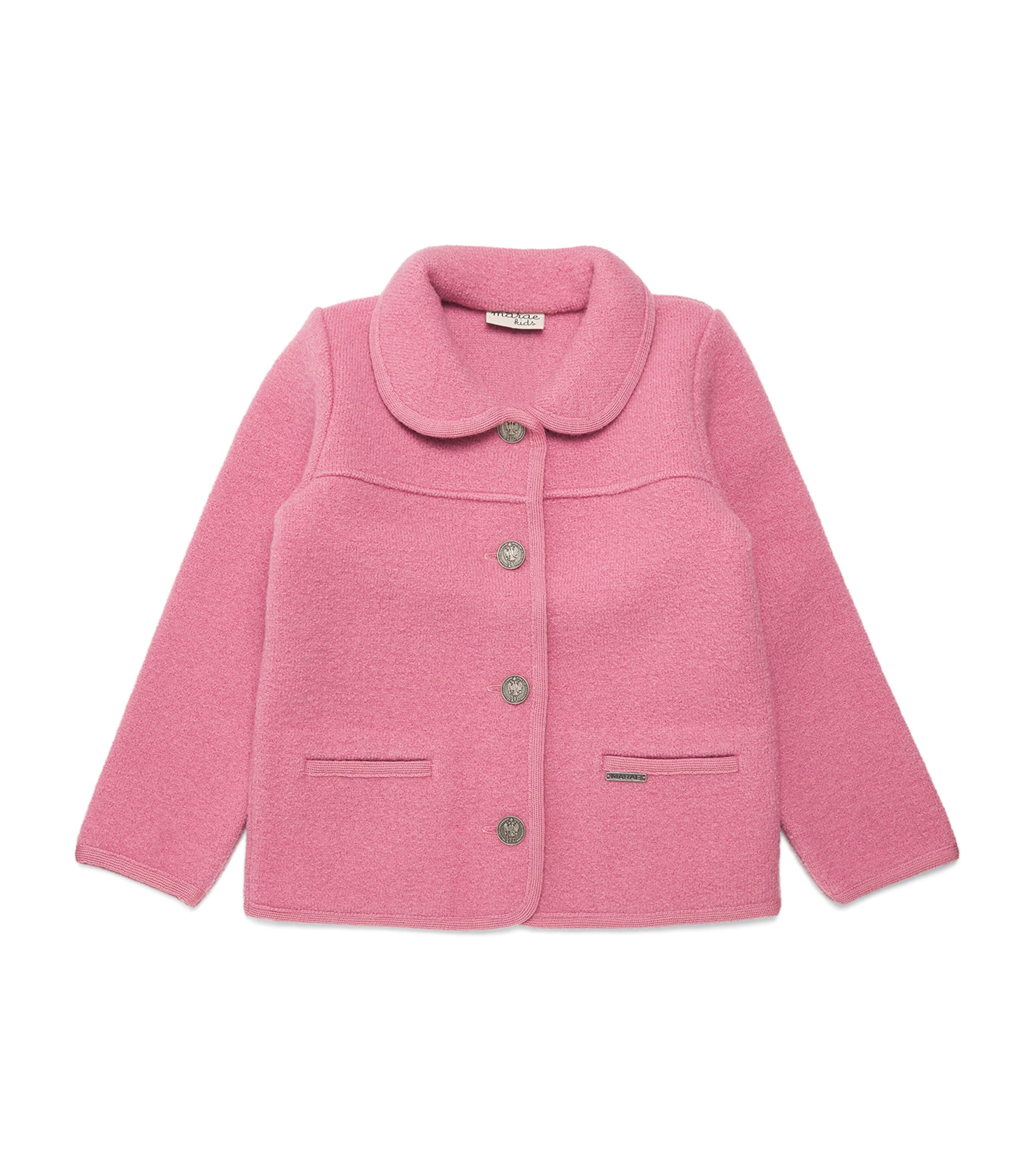 Shop Marae Wool Collared Jacket In Pink