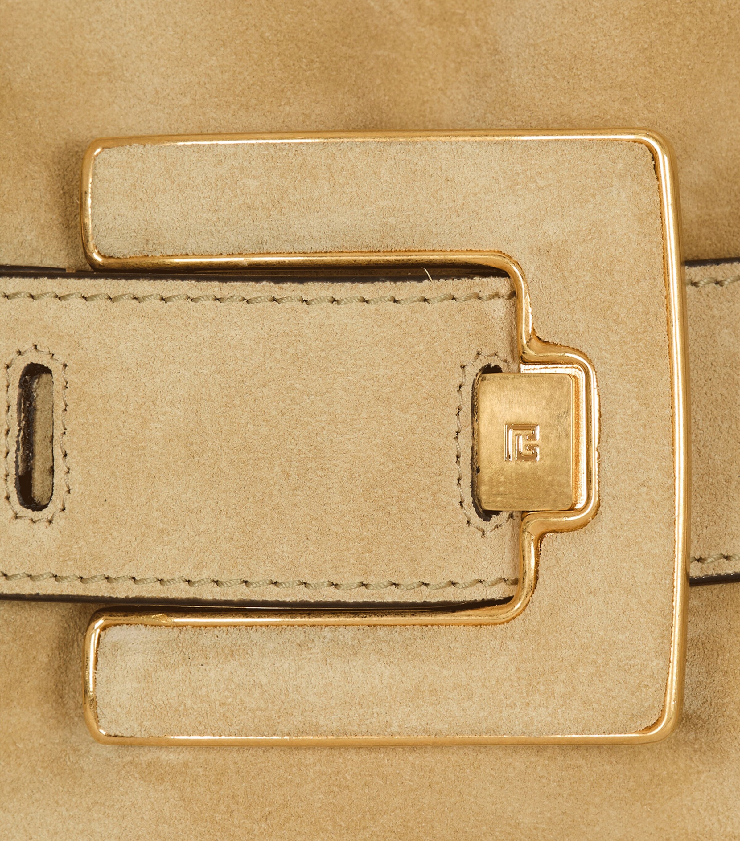 Small Suede Anthem Shoulder Bag 8BW 8BW BEIGE Image 5