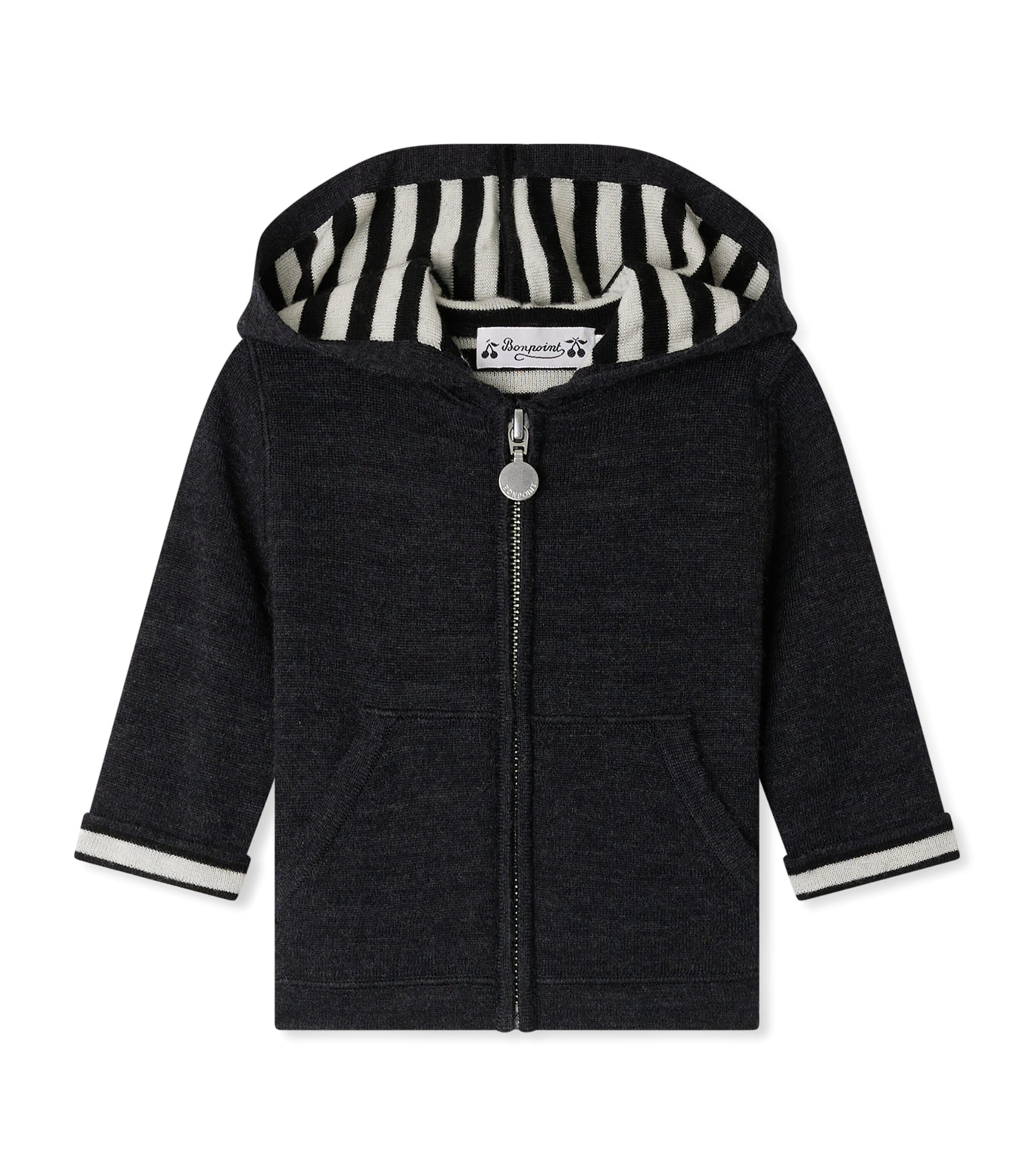Bonpoint Wool Hooded Cardigan (24-36 Months) | Designers | Bonpoint