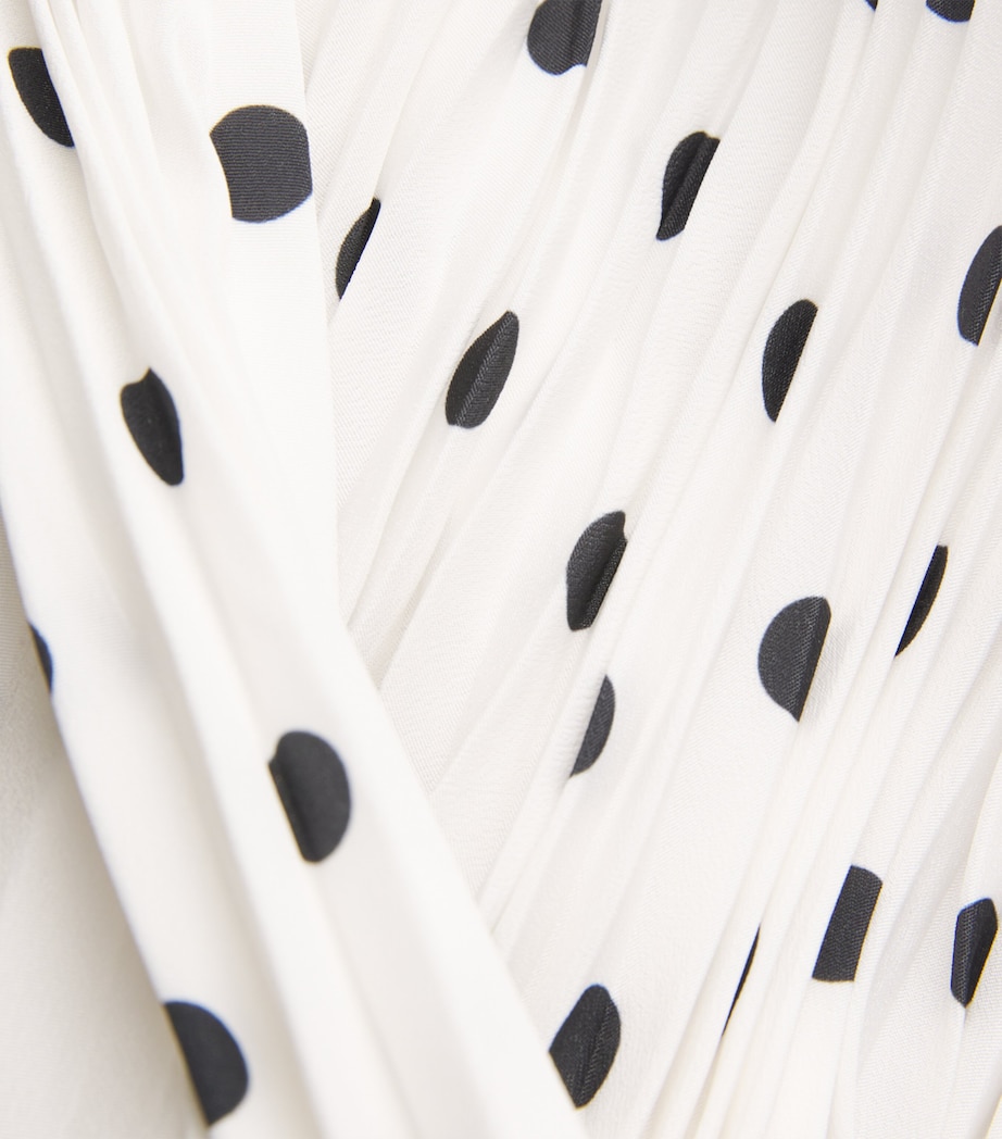 Polka-Dot Pleated Midi Skirt LIGHT PRINT Image 5