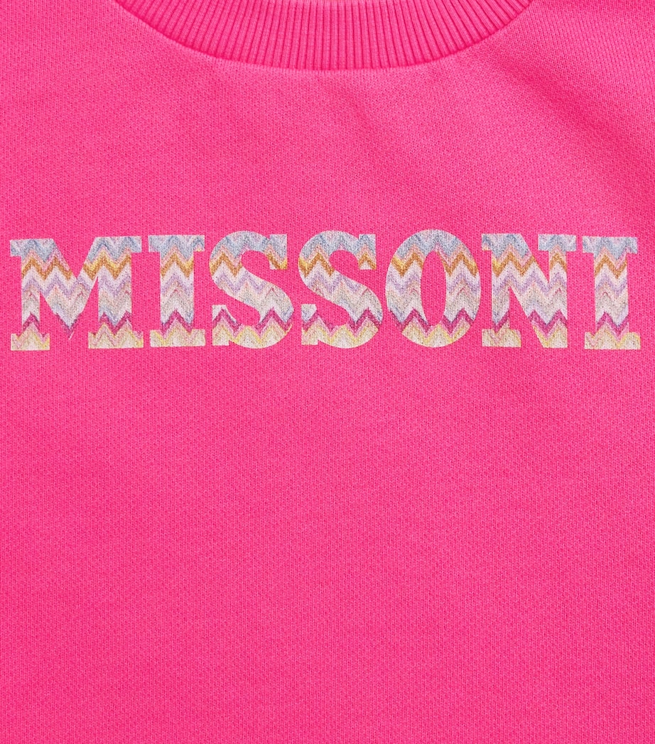 Logo Print Sweatshirt (4-14 Years) 513MCFUCSIA/MULTICOL Image 3