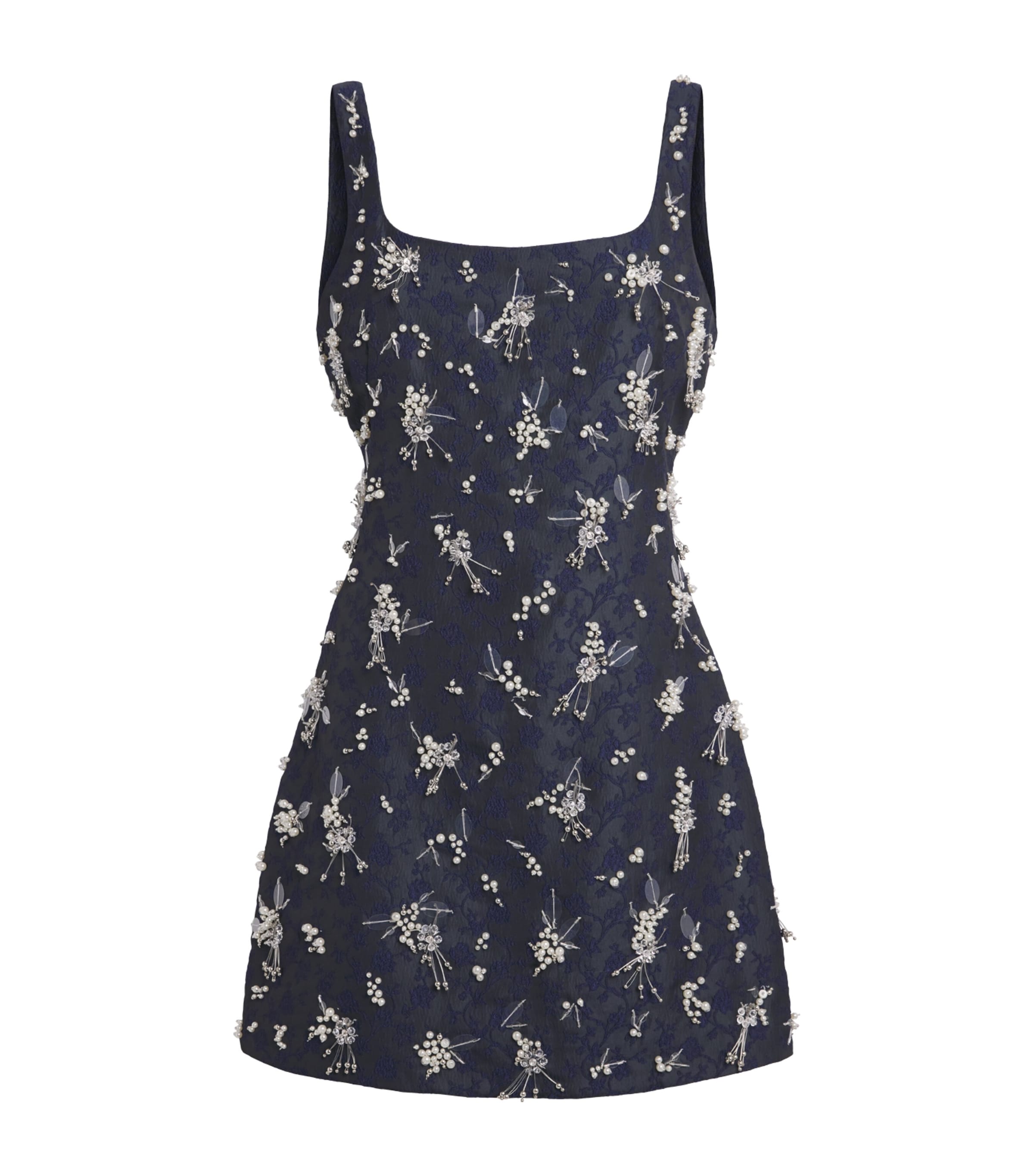 Simkhai Embellished Viva Mini Dress In Blue