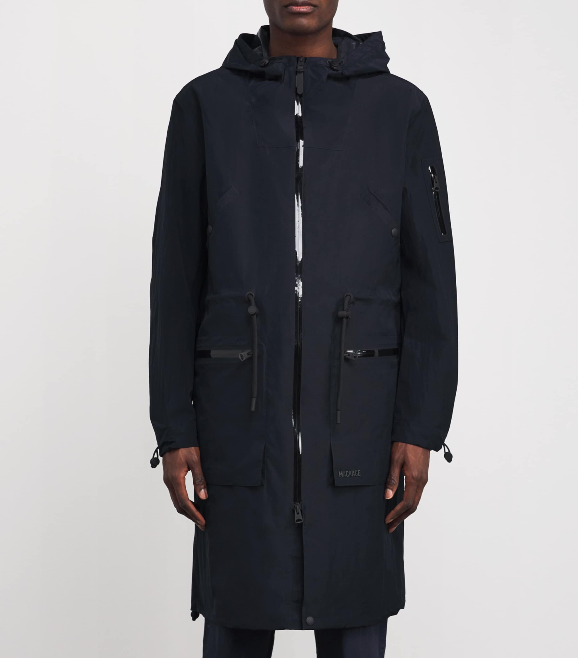 Long Shell Gage Parka NAVY Image 3