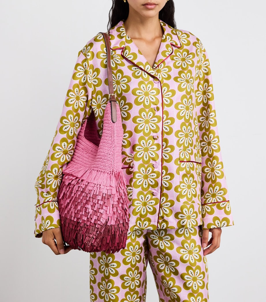 Straw Shag Tote Bag BUBBLEGUM Image 2