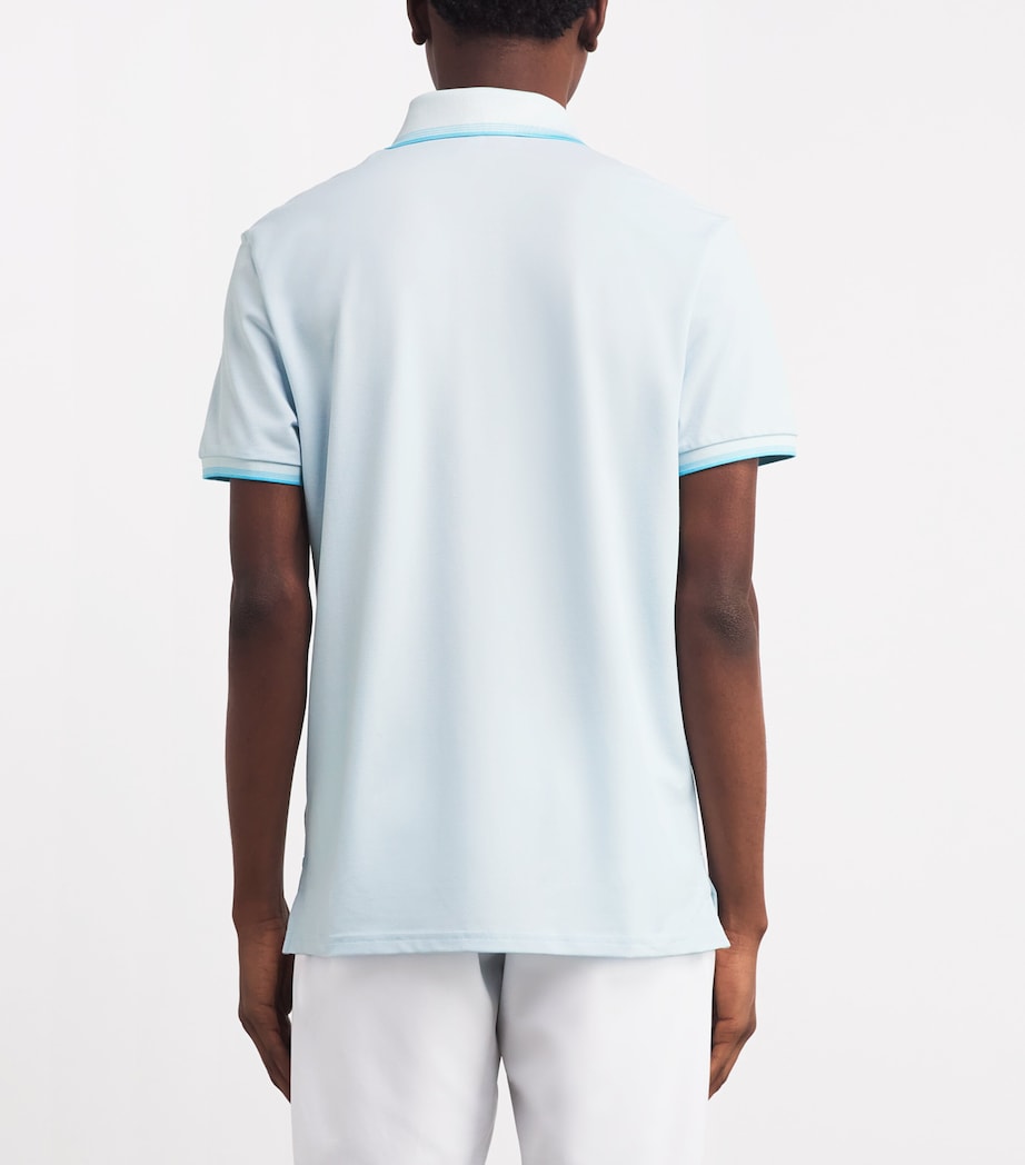 Cotton-Blend Performance Polo Shirt SUMMER AQUA Image 4