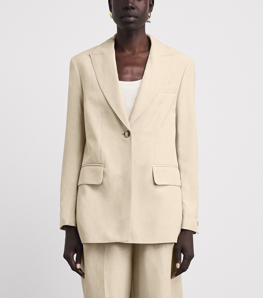 Single-Button Rochd Blazer POWDER Image 4