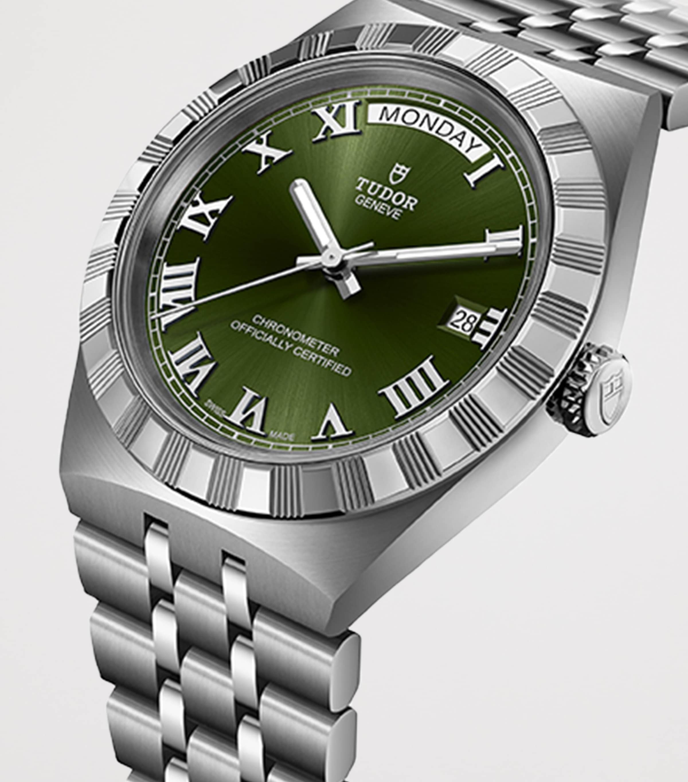 TUDOR Royal Stainless Steel Watch 40mm Green Image 3