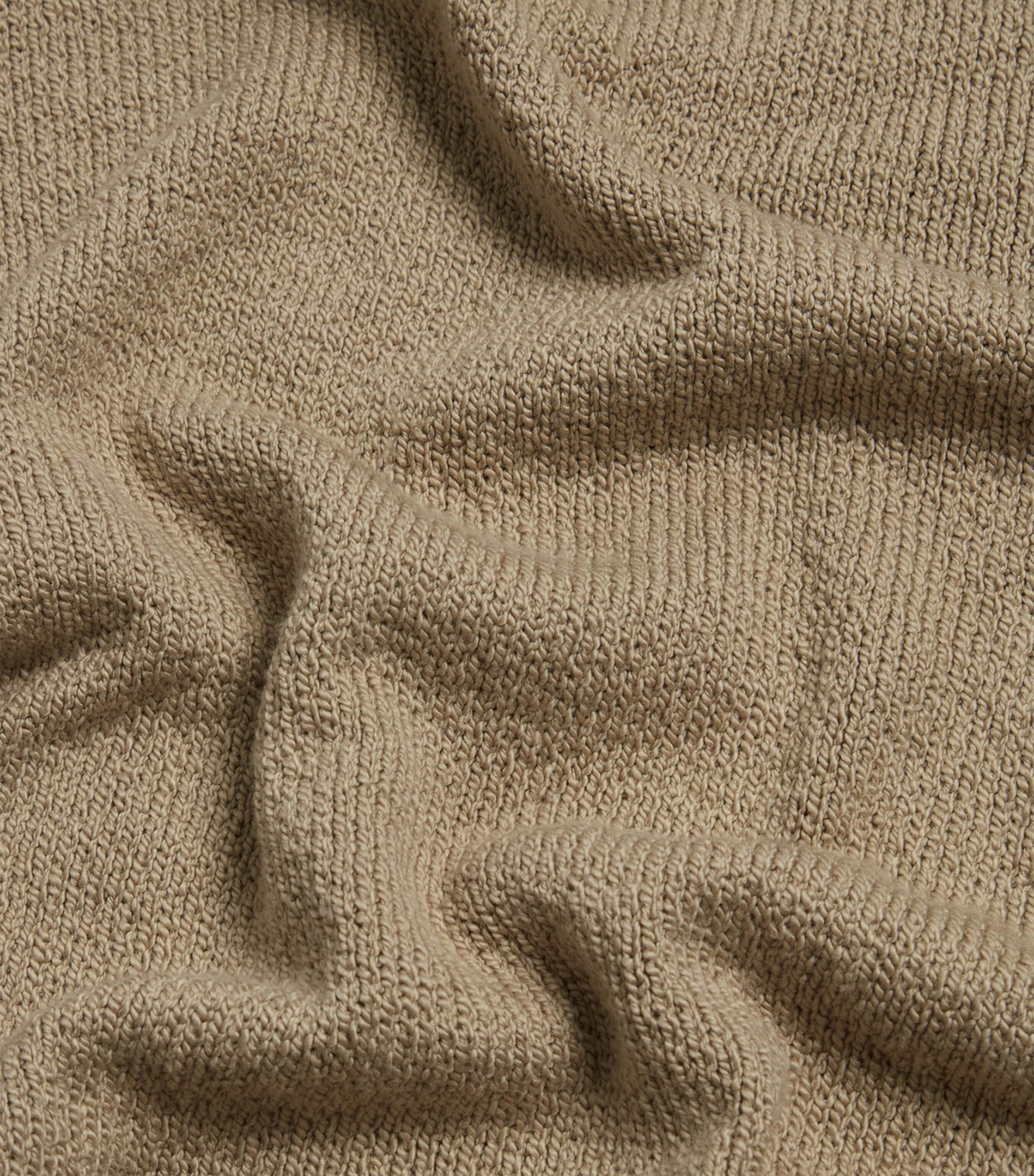 Cotton Crew-Neck Sweater 280BEIGE Image 6