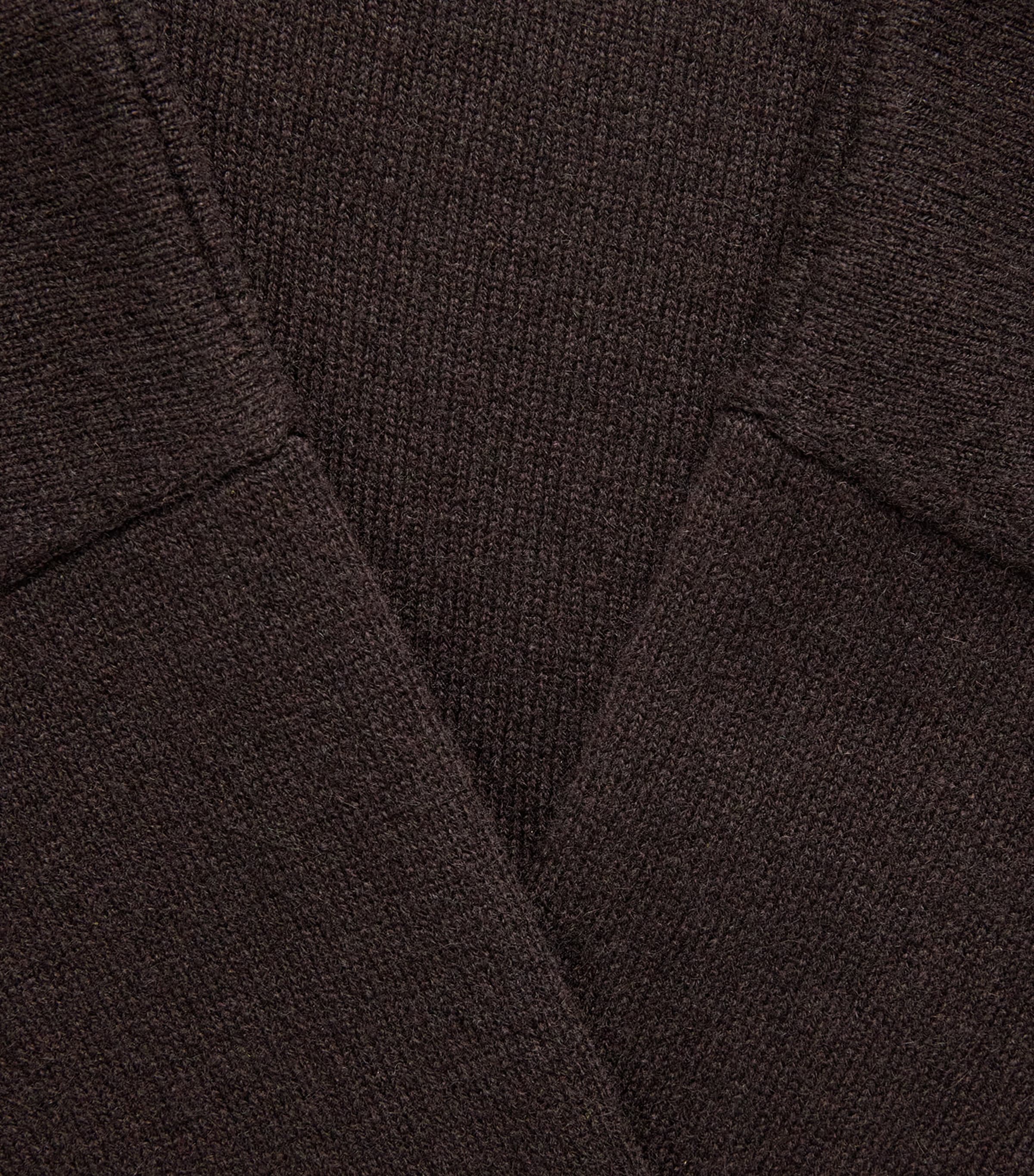Eskandar Womens Cashmere Rollneck Sweater Cocoa Image 6