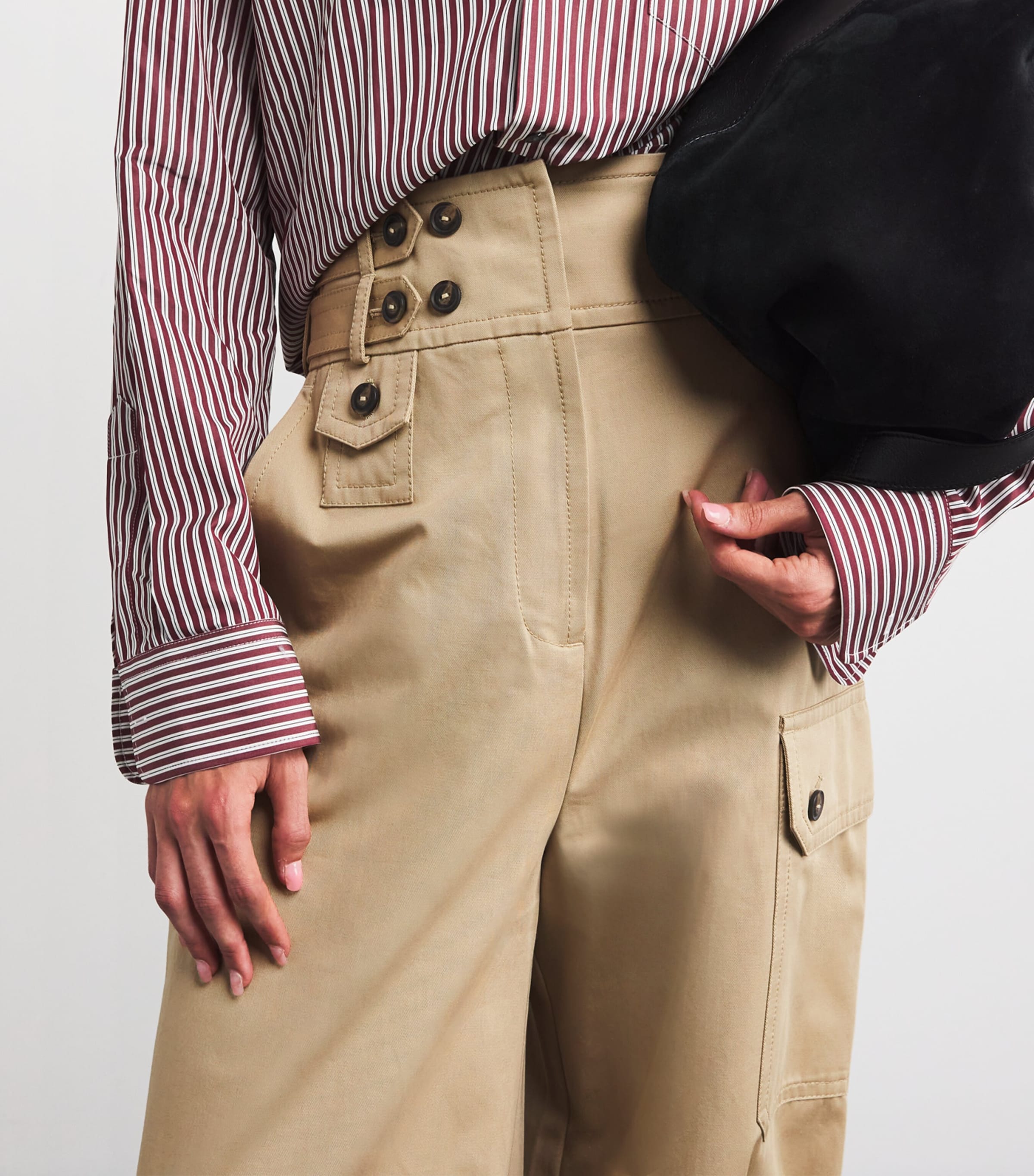 Cotton Rebellion Cargo Trousers BEG BEIGE Image 6