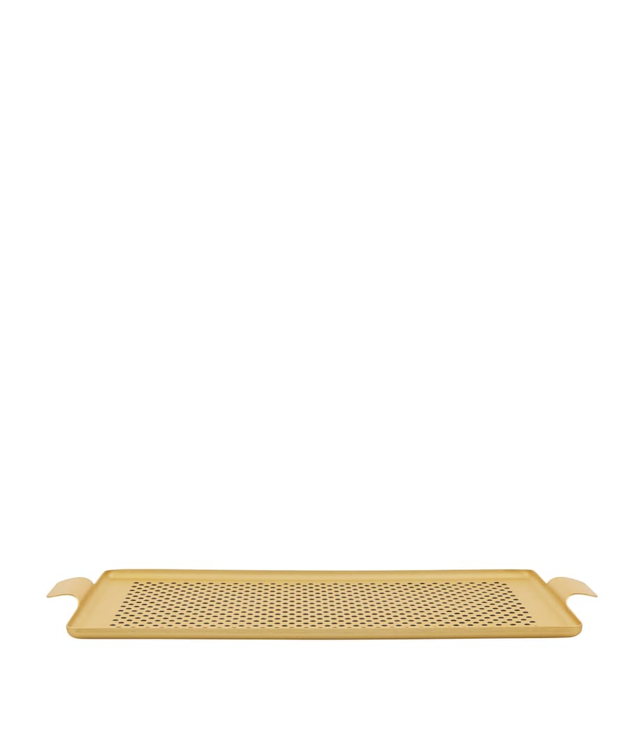 Kaymet Pressed Tray (42cm x 30cm) Gold Image 1