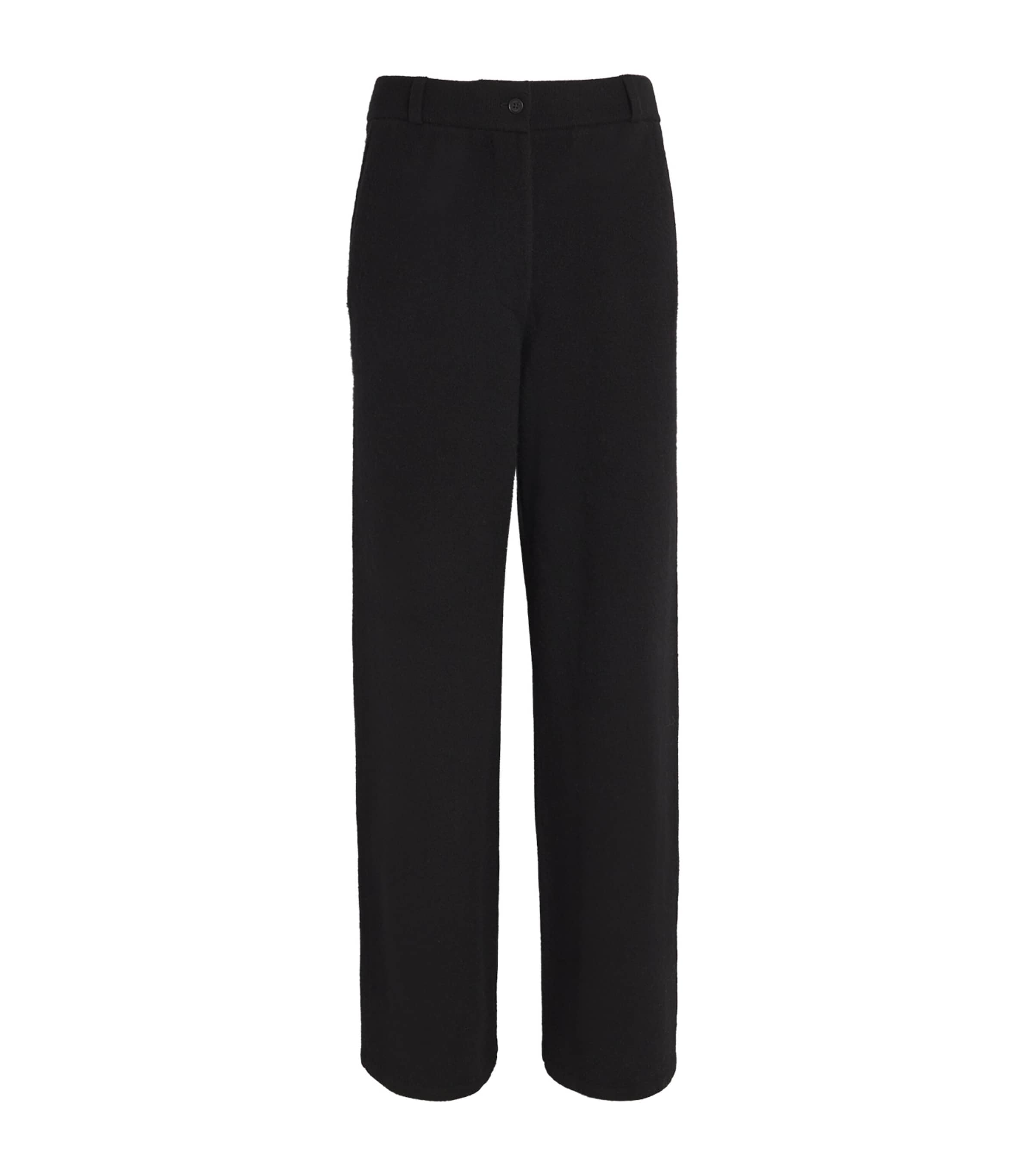 Guest In Residence Cashmere Tailored Trousers In Black