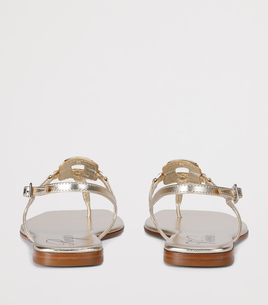 Leather Bab Viv Sandals GOLD Image 2