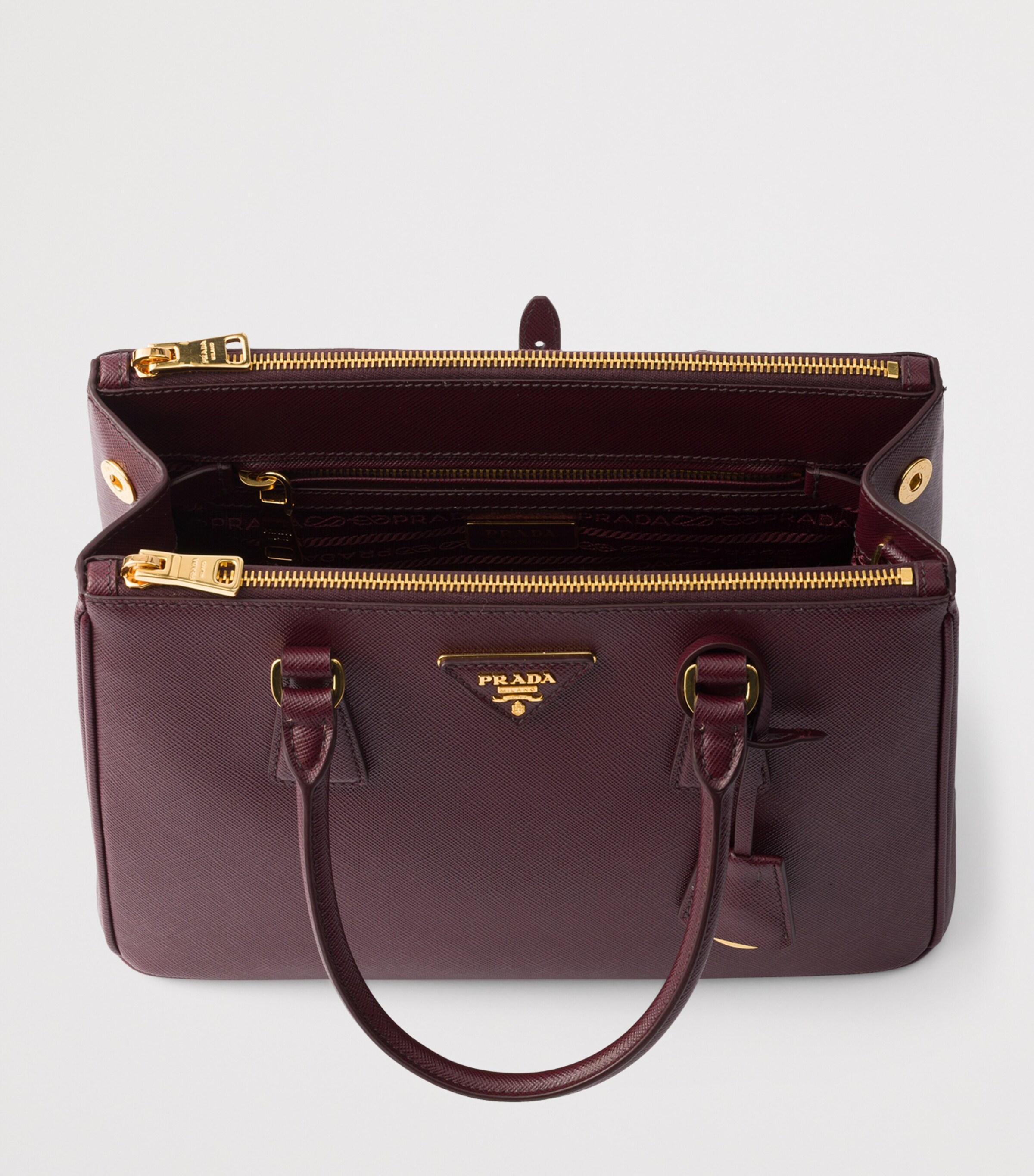 Prada Saffiano Leather Galleria Top-Handle Bag Image 5