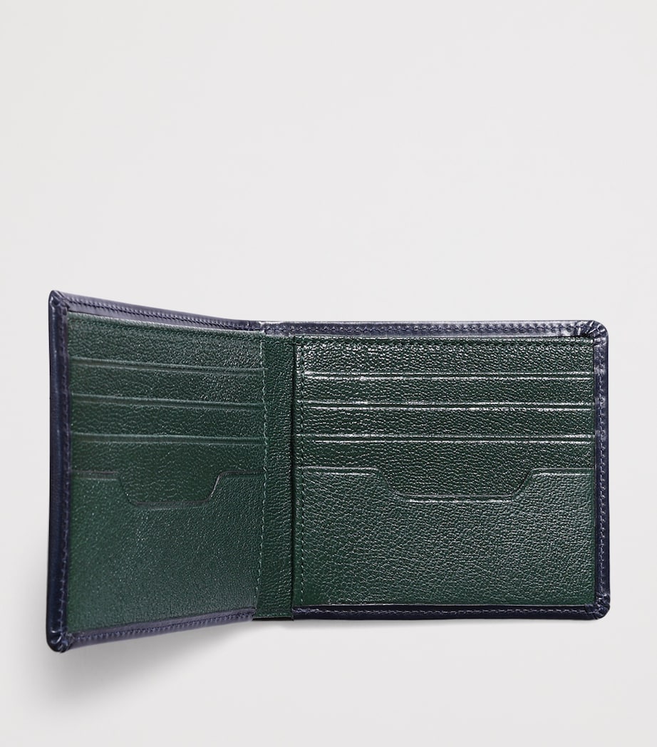 Leather Bifold Wallet NAVY/NAVY Image 3