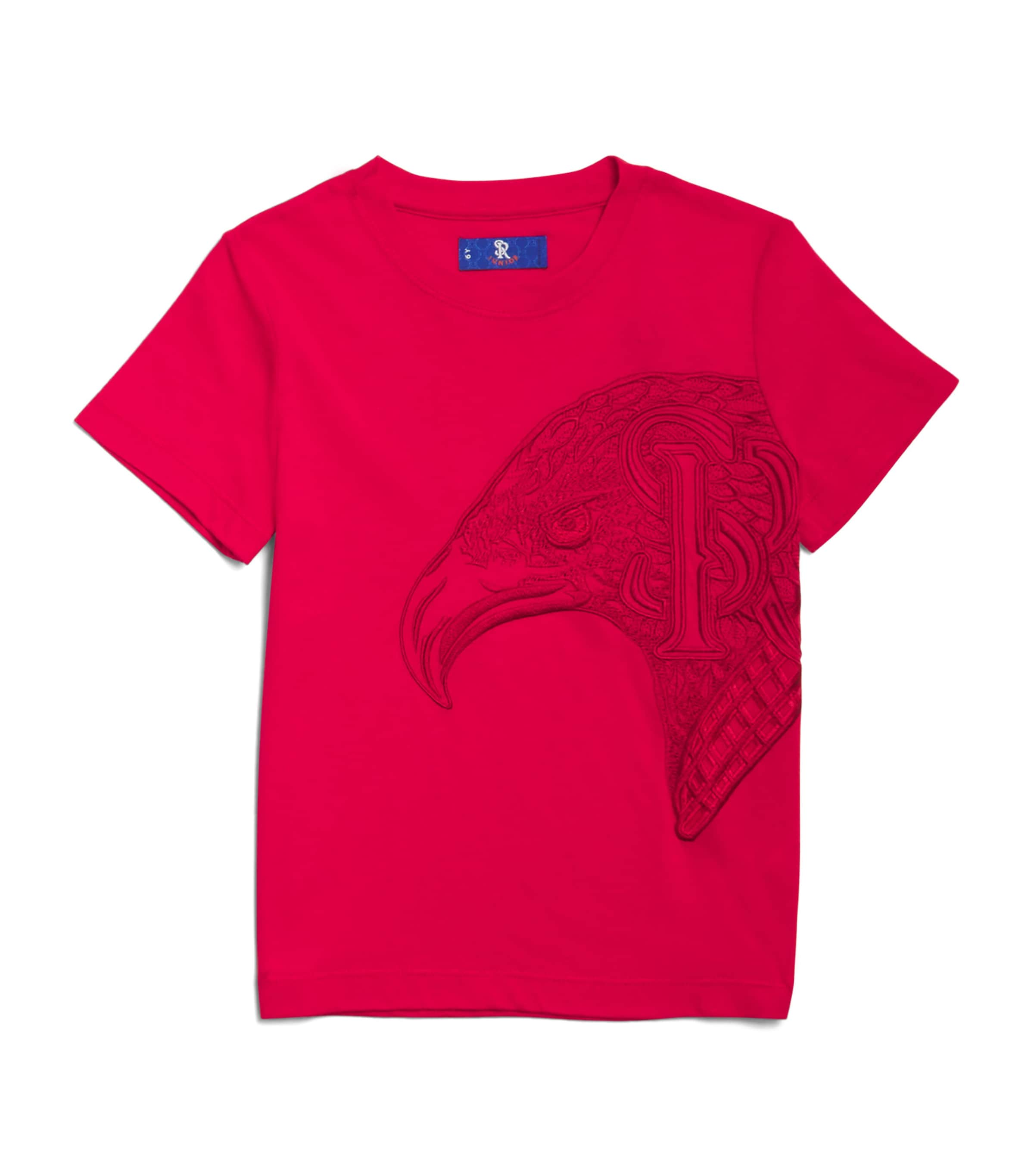 Shop Stefano Ricci Eagle Logo T-shirt In Red