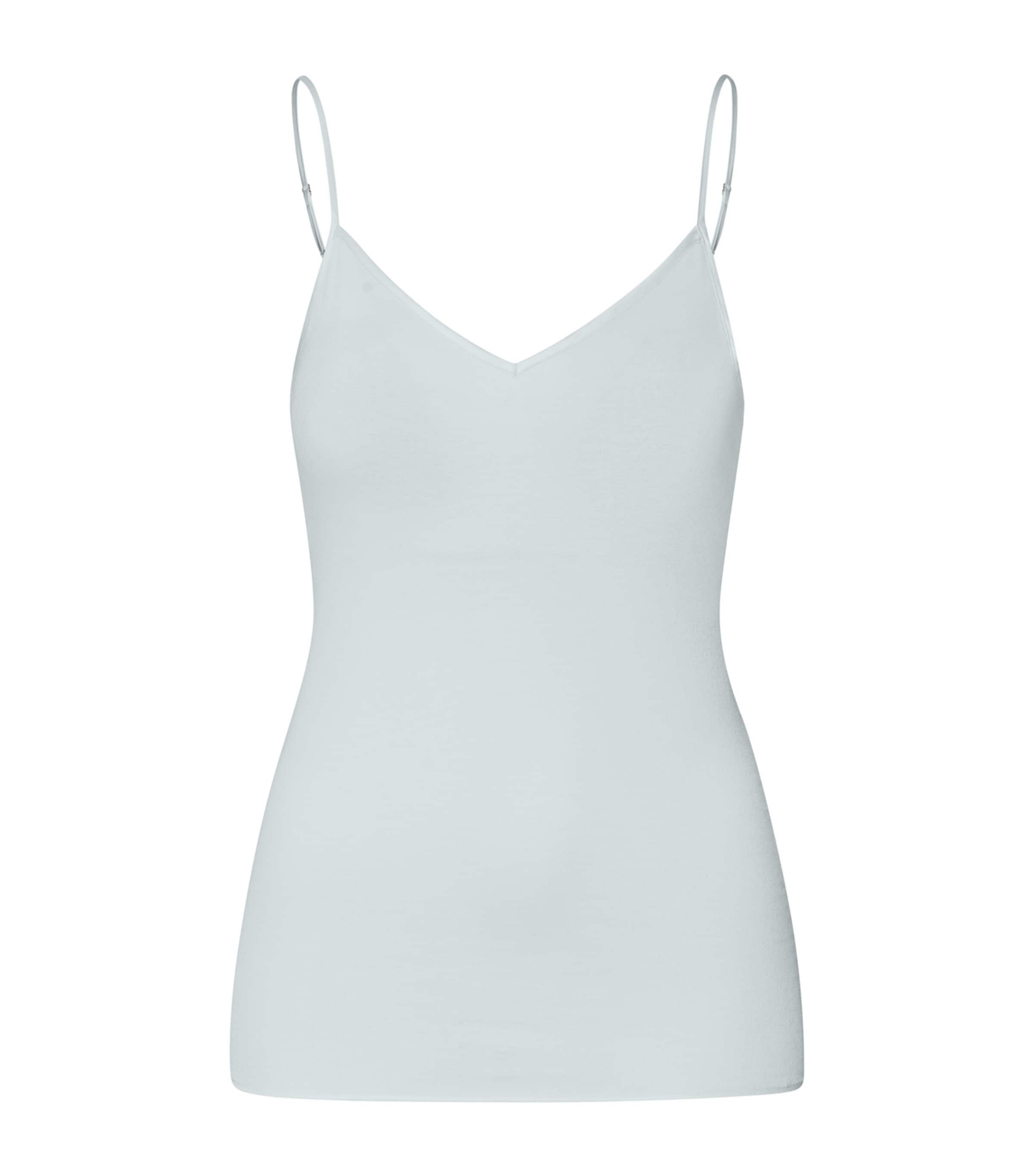 HANRO COTTON SEAMLESS PADDED TANK TOP 