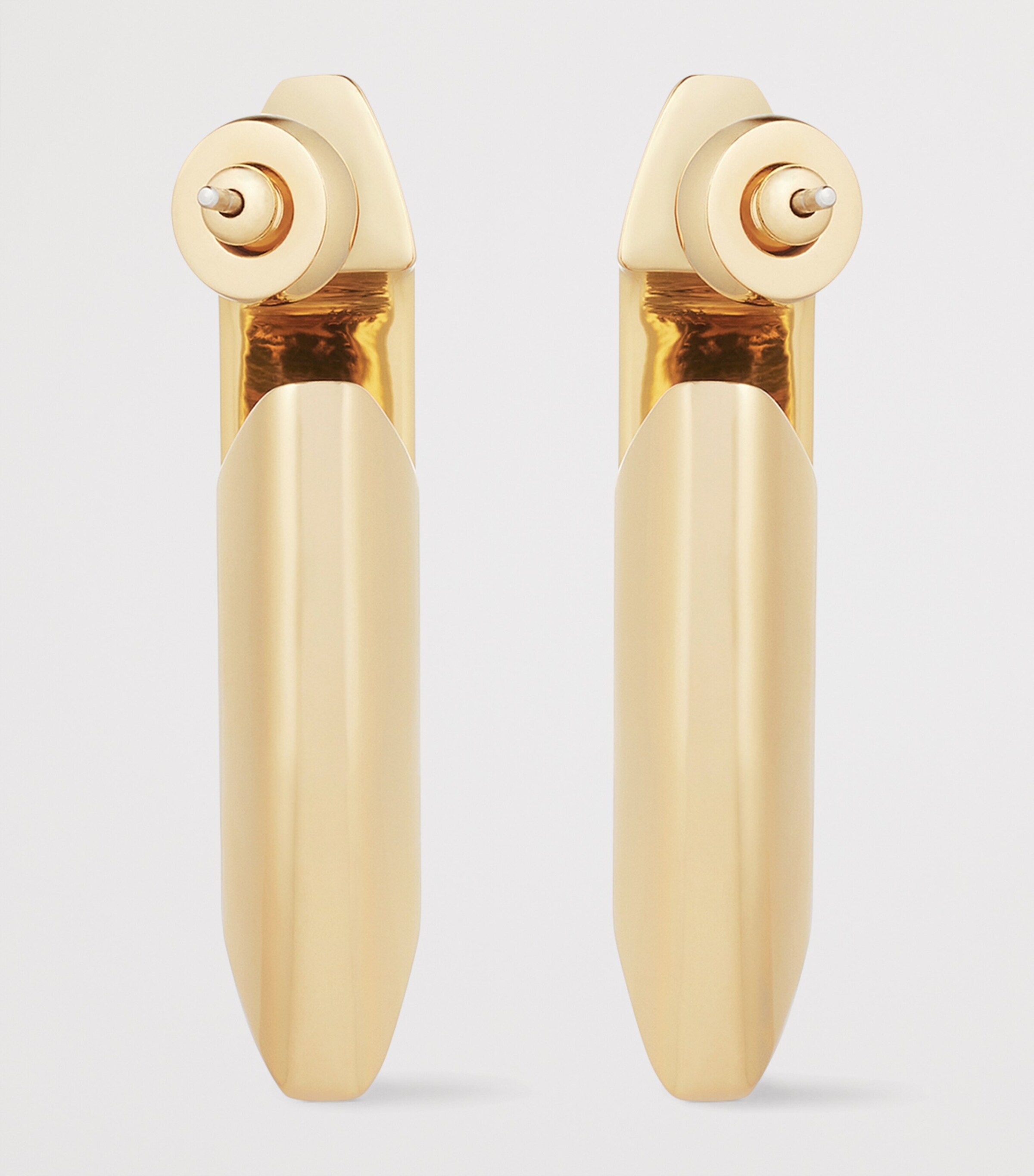 Large Structural Earrings GOLDEN YELLOW Image 4