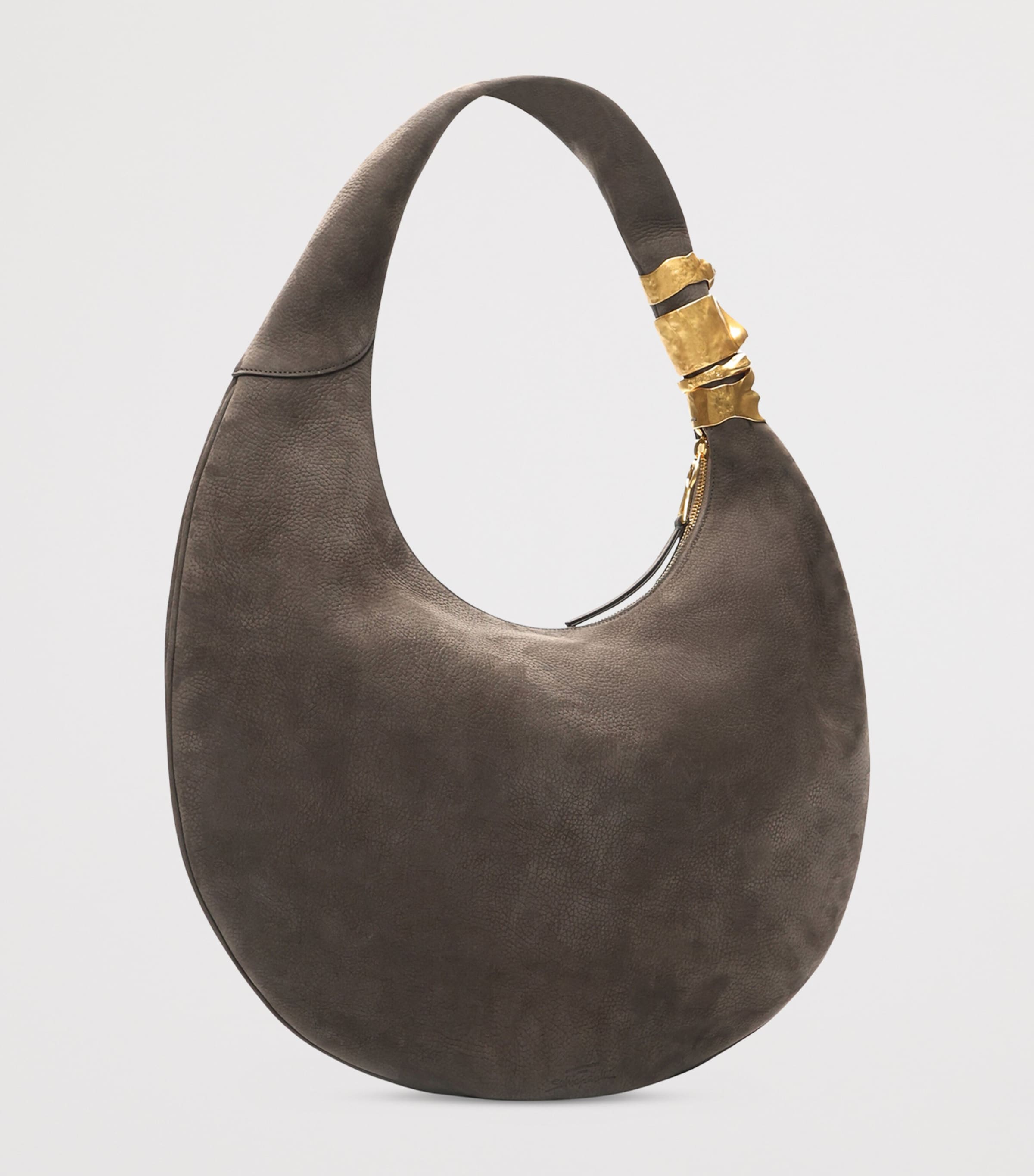 Schiaparelli Large Calfskin Soufflé Shoulder Bag Dark Grey Image 6