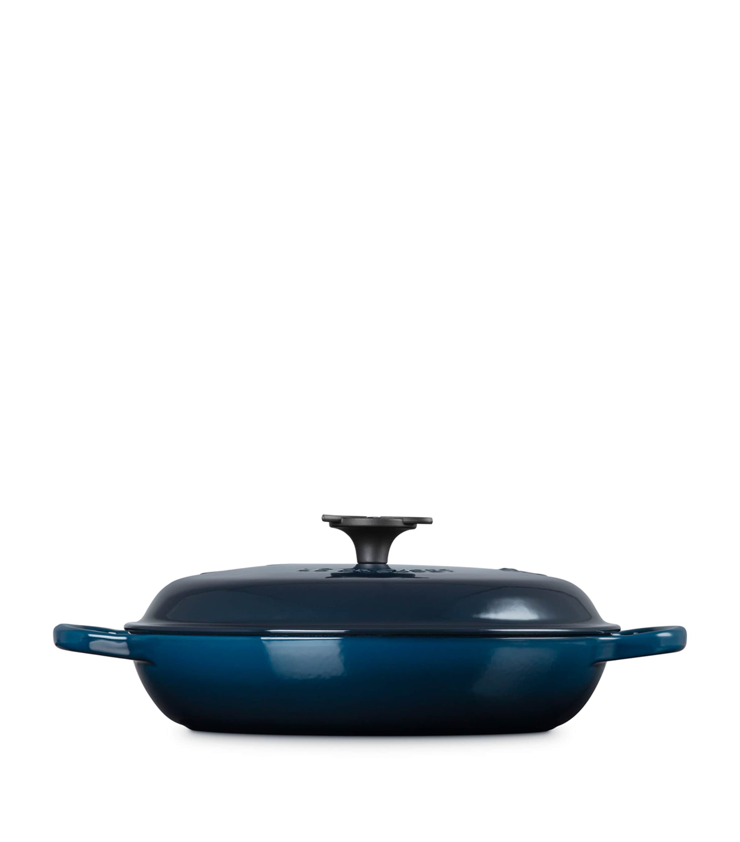 Le Creuset x Star Trek Signature Round Klingon Braiser Blue Image 3