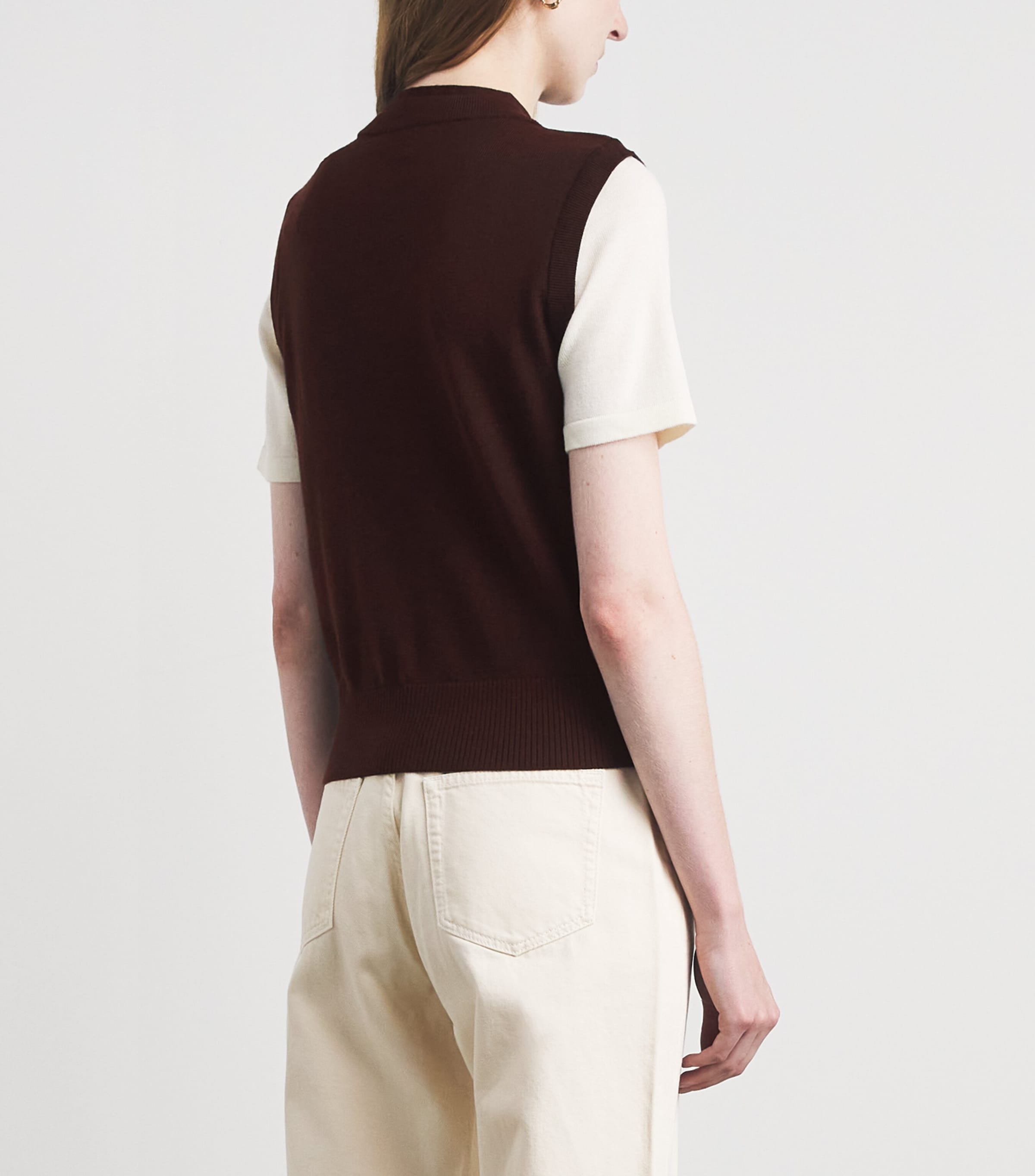 Claudie Pierlot Womens Wool-Blend Layered Sweater Dual Color Image 5
