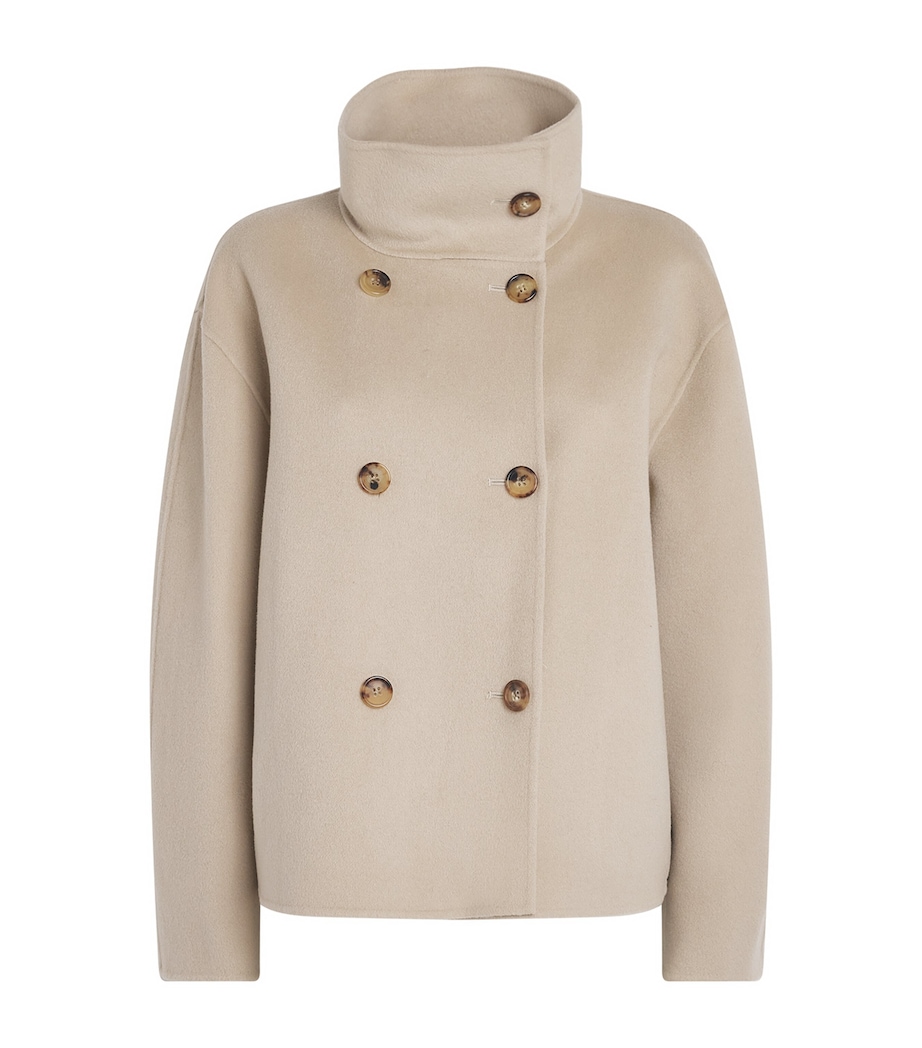 Stylein Womens Wool Tove Trench Coat Oyster Image 1