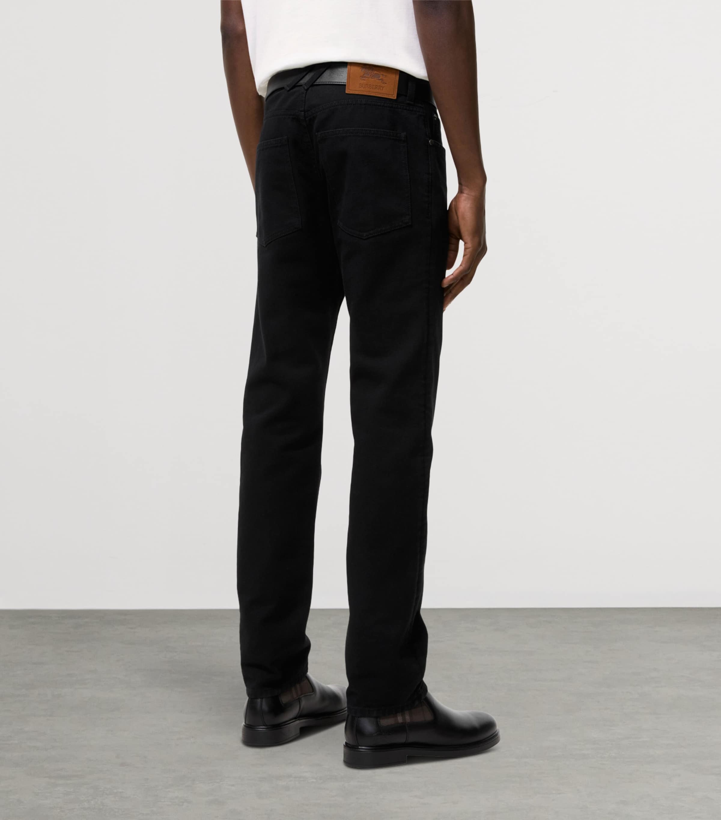 Burberry Mens Slim Jeans Black Image 3