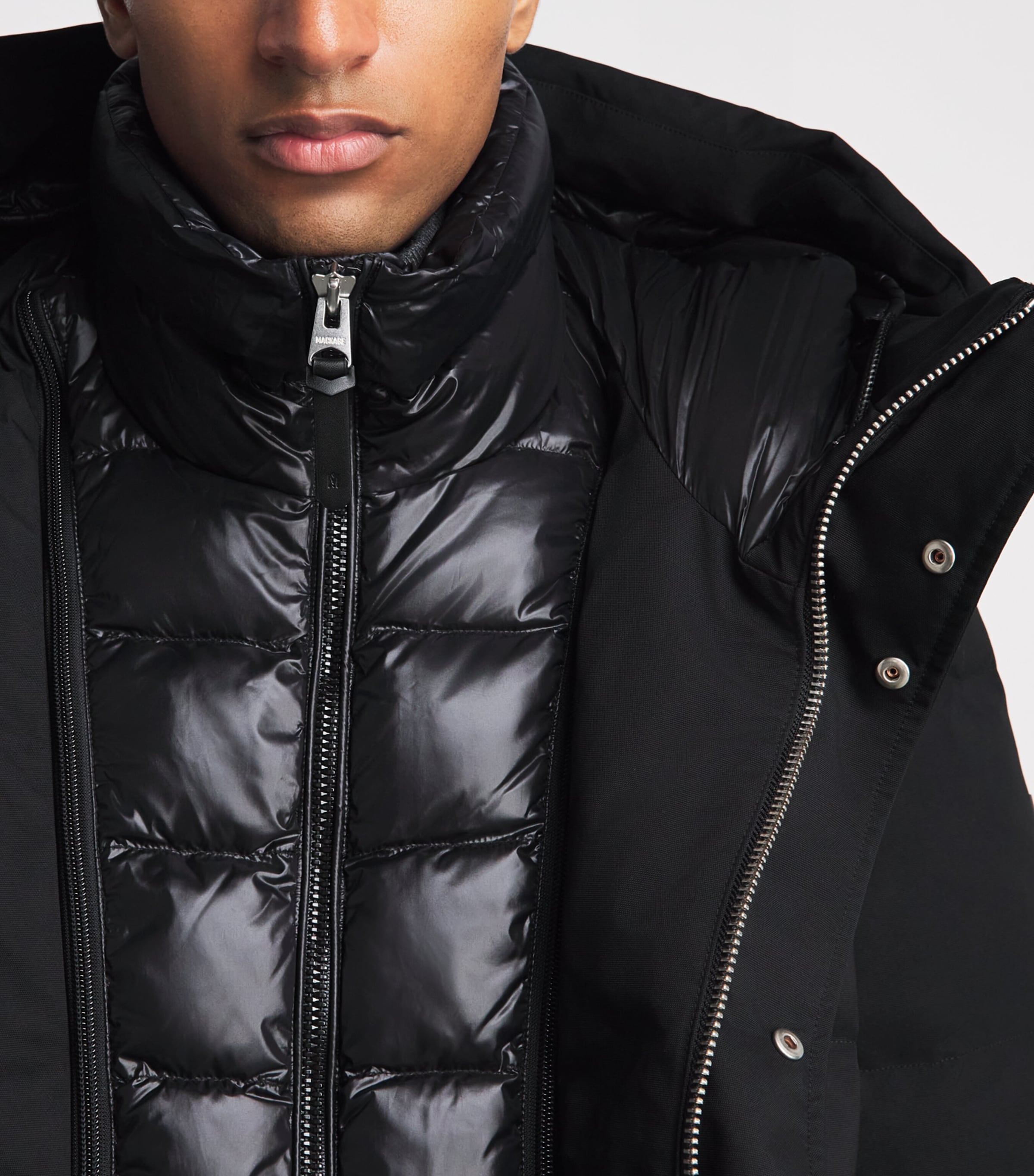 Mackage Mens Down Graydon Puffer Jacket Black Image 3
