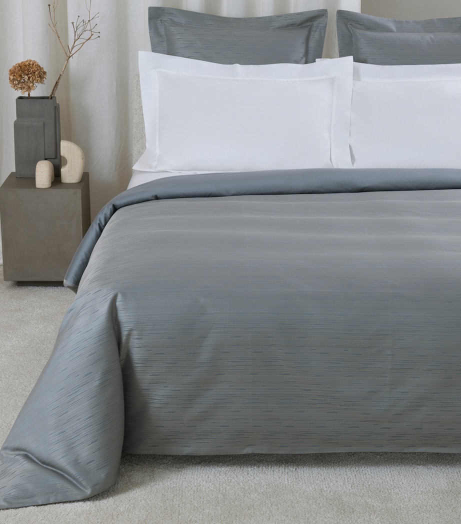 Frette Stardust Jacquard Queen Duvet Cover (240cm x 220cm) Dusty Grey/go Image 3