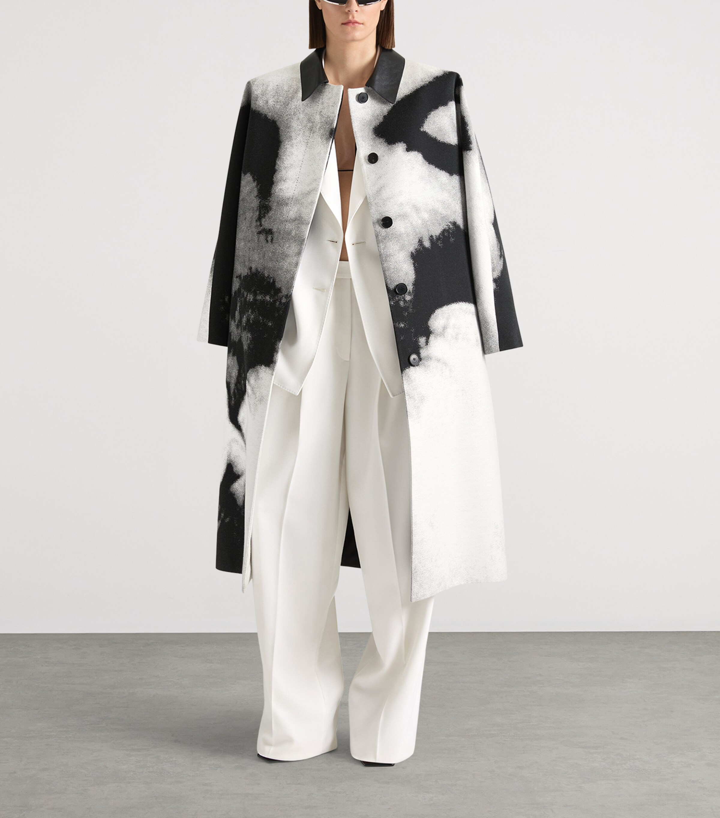 Givenchy Womens Wool-Mohair Double-Breasted Blazer White Image 4
