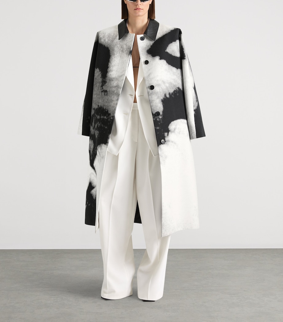 Givenchy Womens Wool-Mohair Double-Breasted Blazer White Image 4