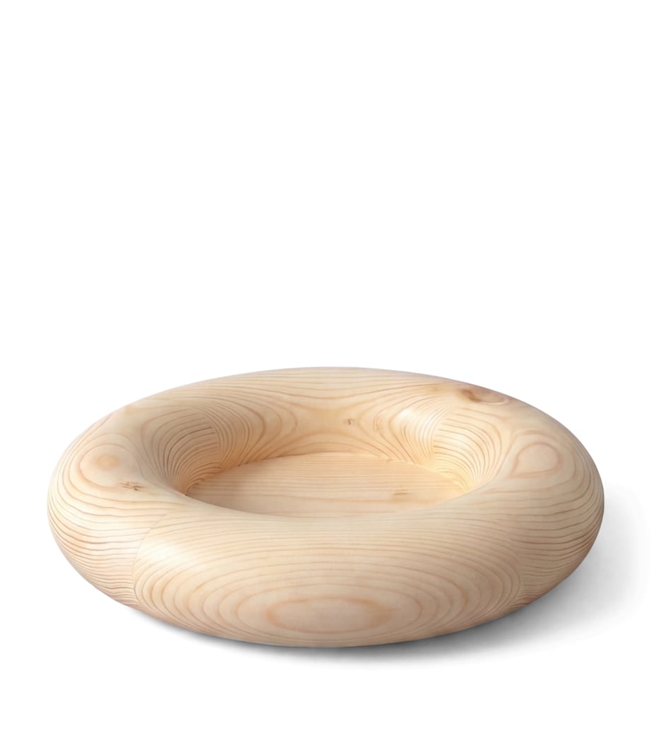 Gustaf Westman Solid Pine Chunky Bowl (35cm) Green Image 1