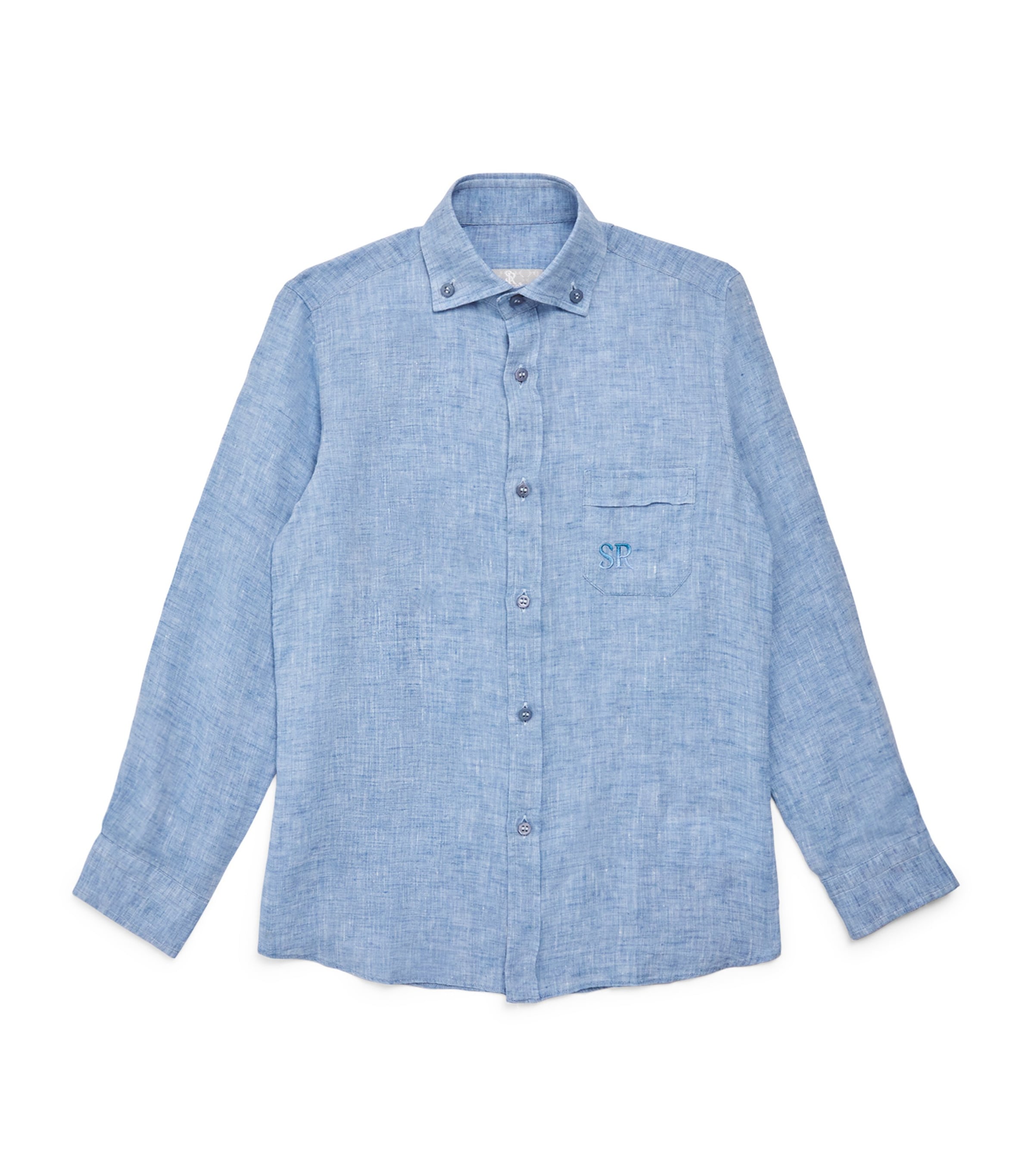 Stefano Ricci Kids' Linen Embroidered Shirt